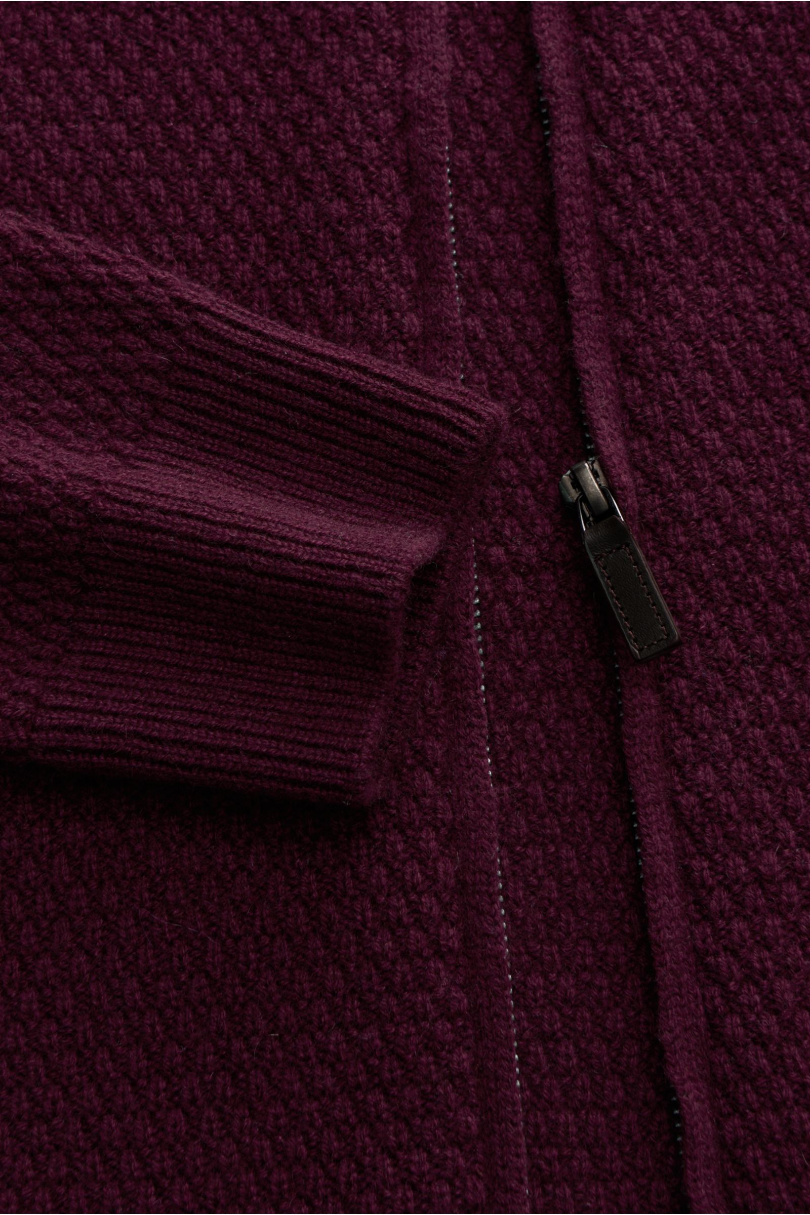 von Braun Cashmere Strickjacke bordeaux
