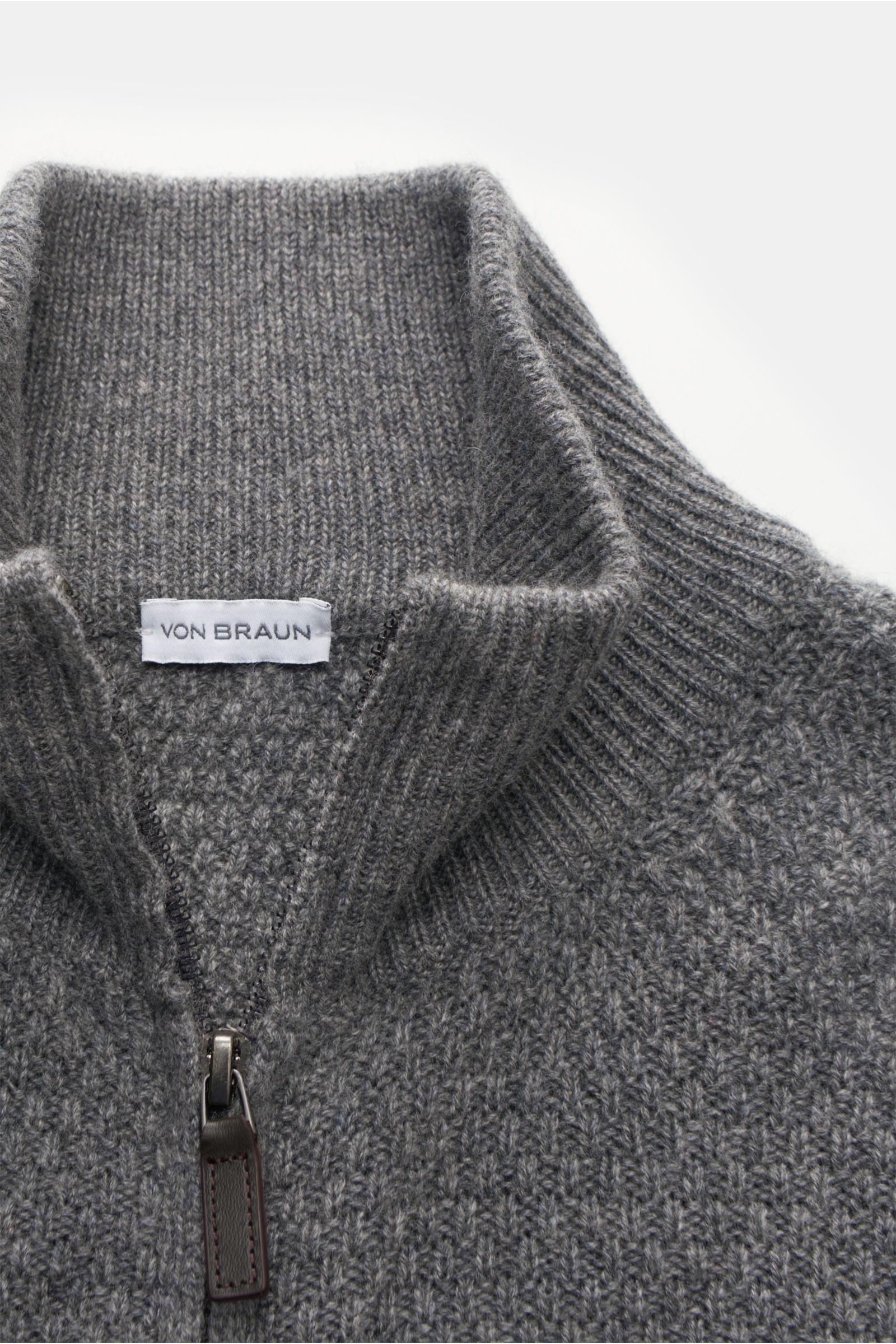 von Braun Cashmere Strickjacke grau