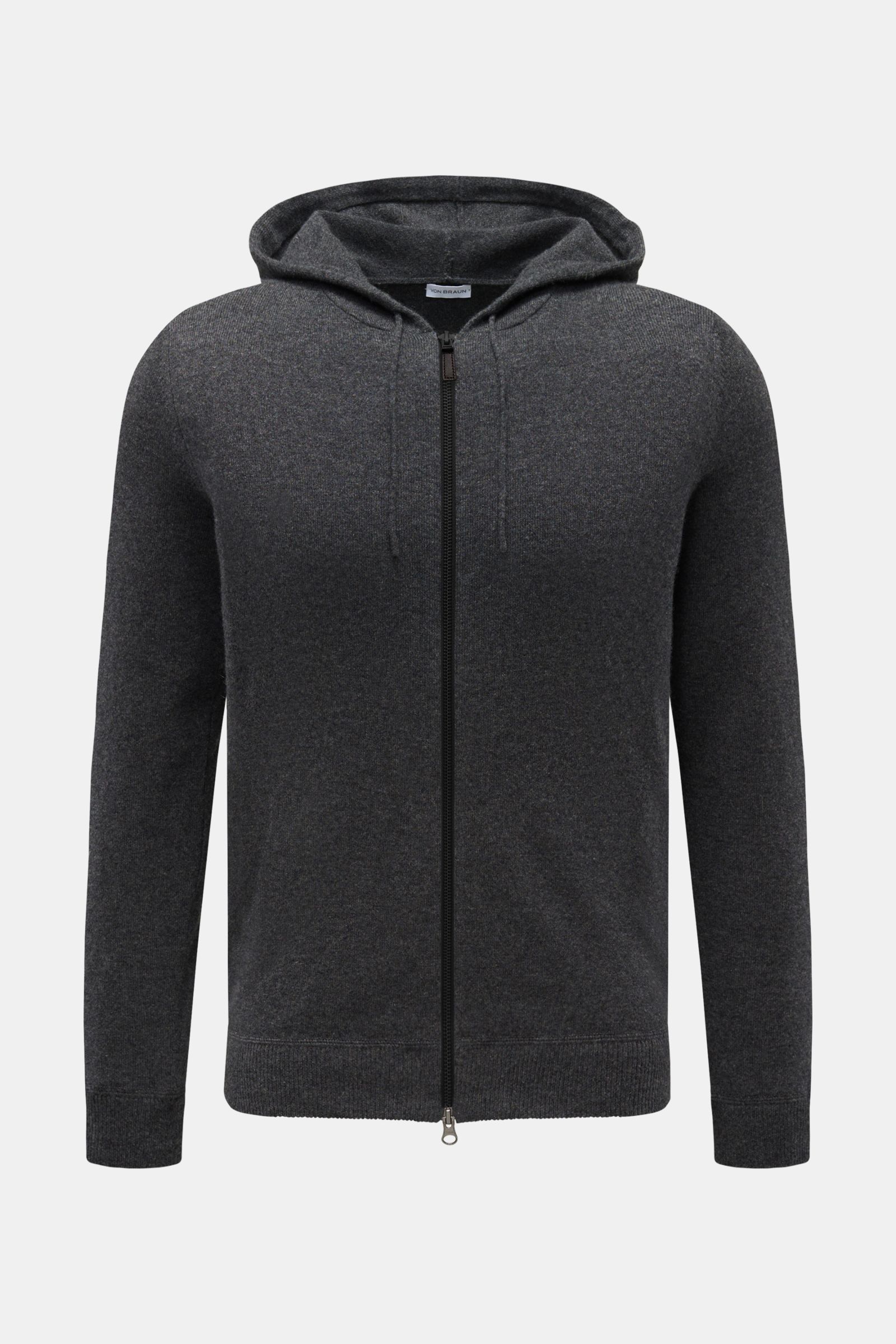 von Braun Cashmere Strickjacke dunkelgrau meliert