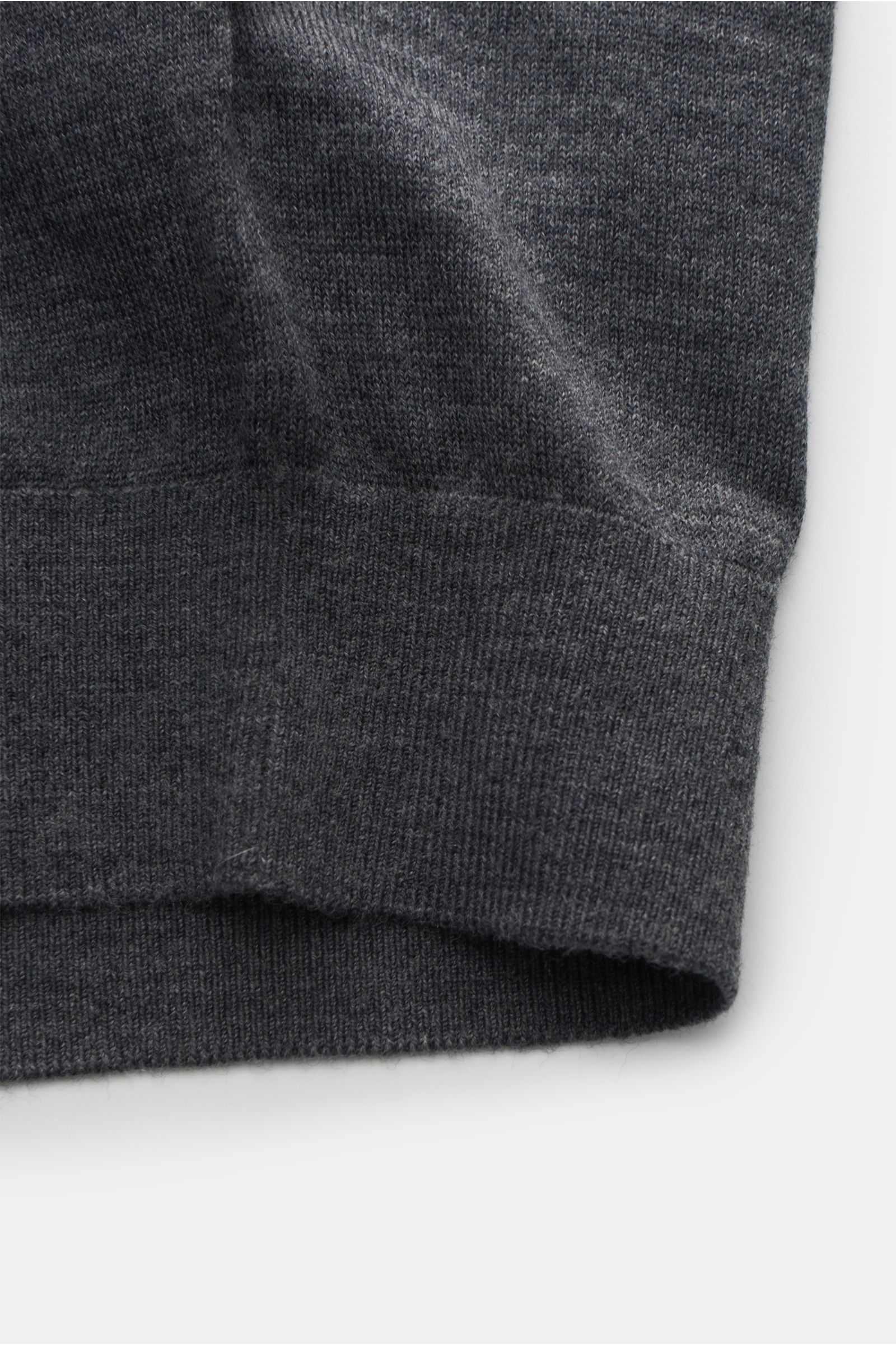 von Braun Merino Cardigan dunkelgrau meliert