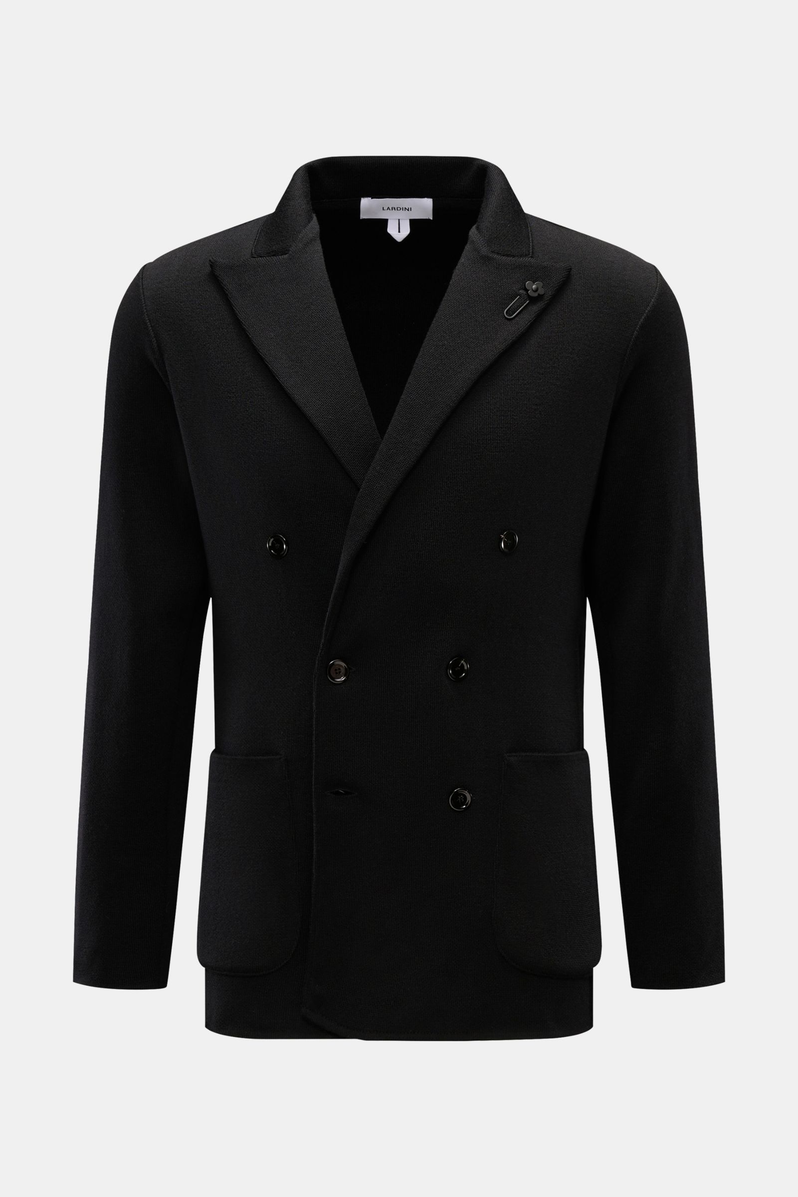 LARDINI knit blazer black BRAUN Hamburg