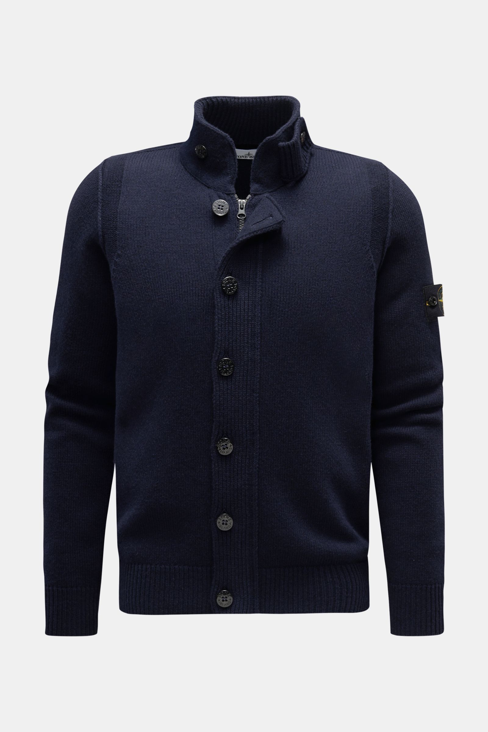 Stone Island Cardigan 'Lambswool' navy