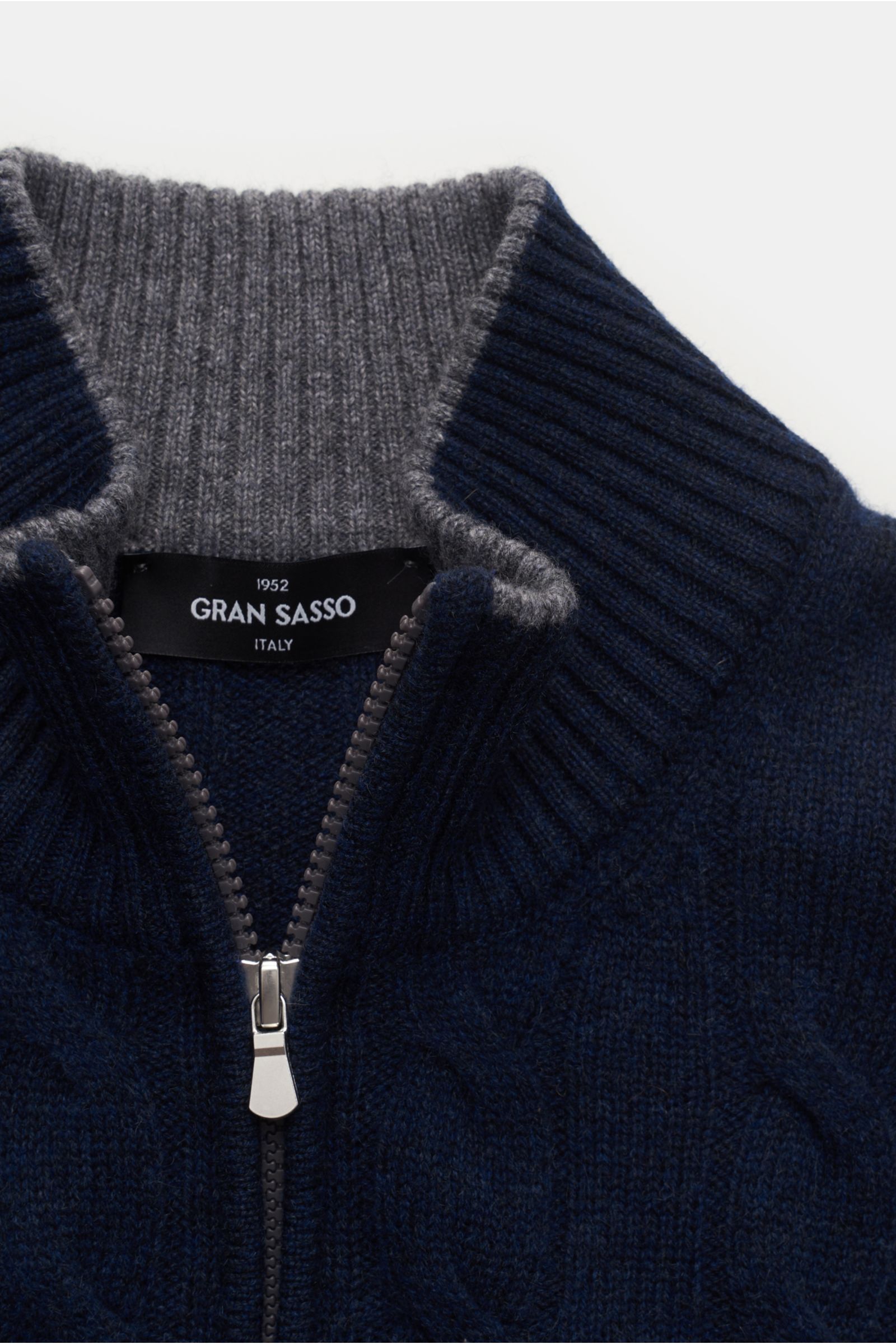 GRAN SASSO cashmere cardigan navy | BRAUN Hamburg