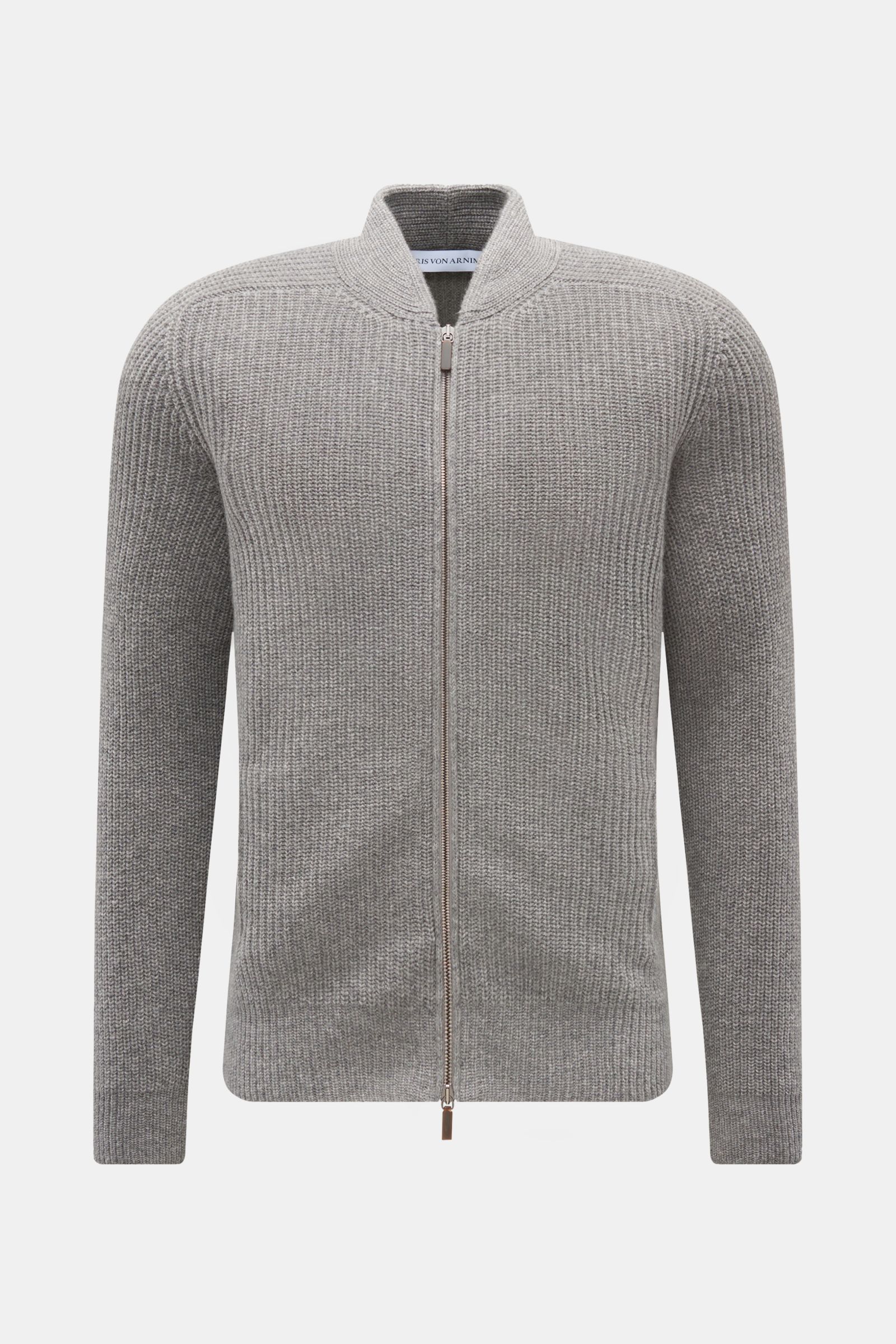 Iris von Arnim Cashmere Strickjacke 'Curt' grau