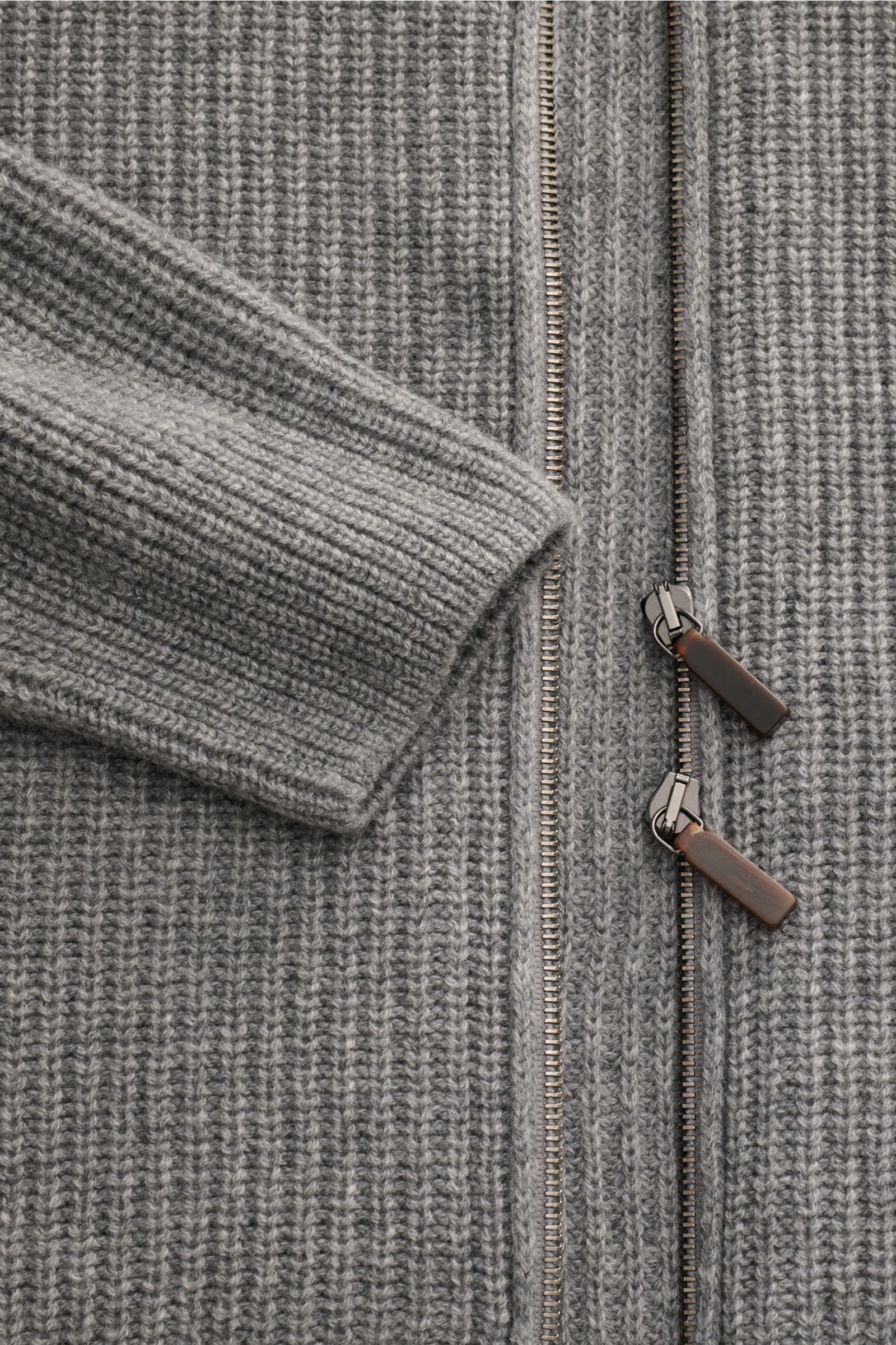 Iris von Arnim Cashmere Strickjacke 'Curt' grau