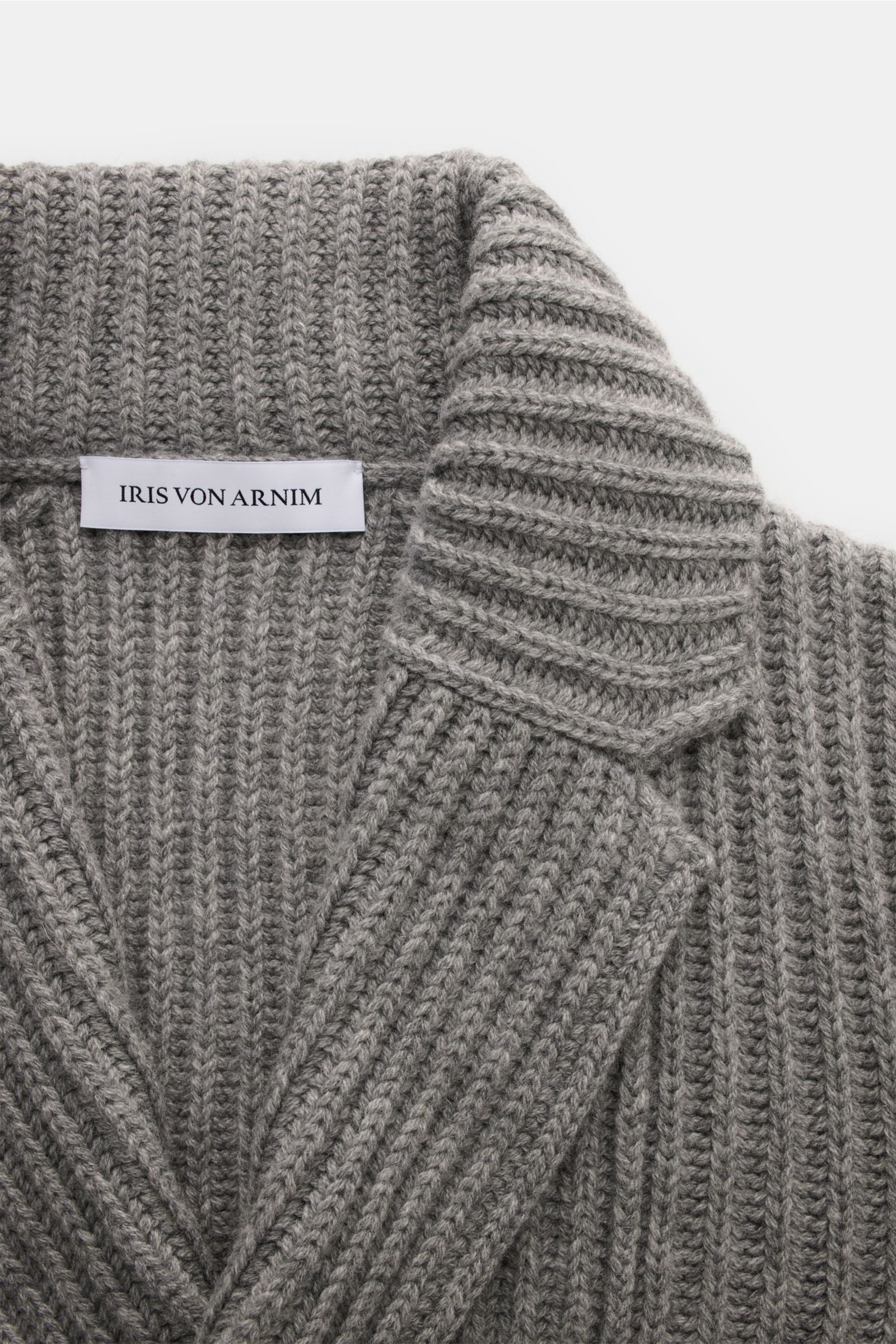 Iris von Arnim Cashmere Cardigan 'Arvada' grau meliert