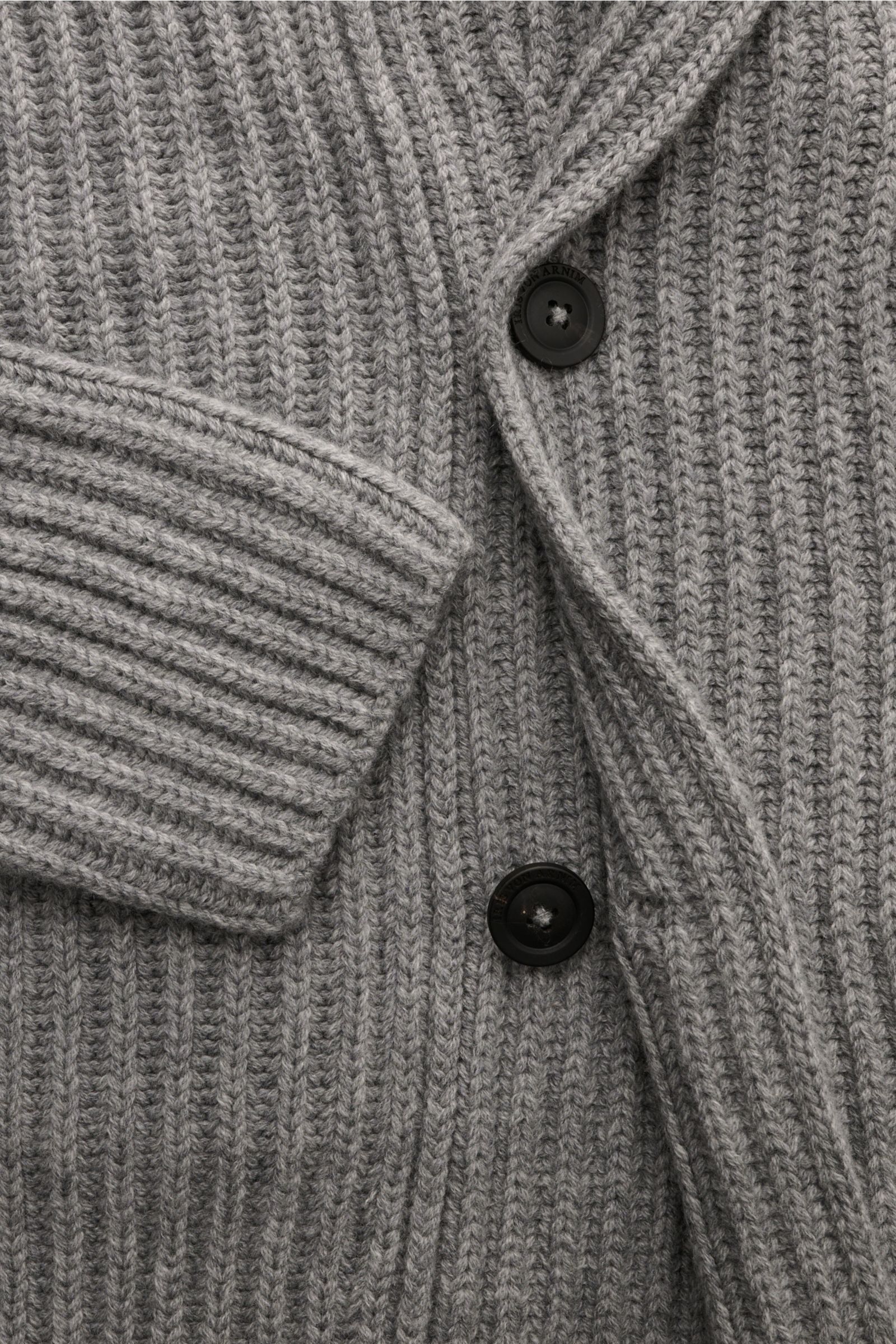 Iris von Arnim Cashmere Cardigan 'Arvada' grau meliert