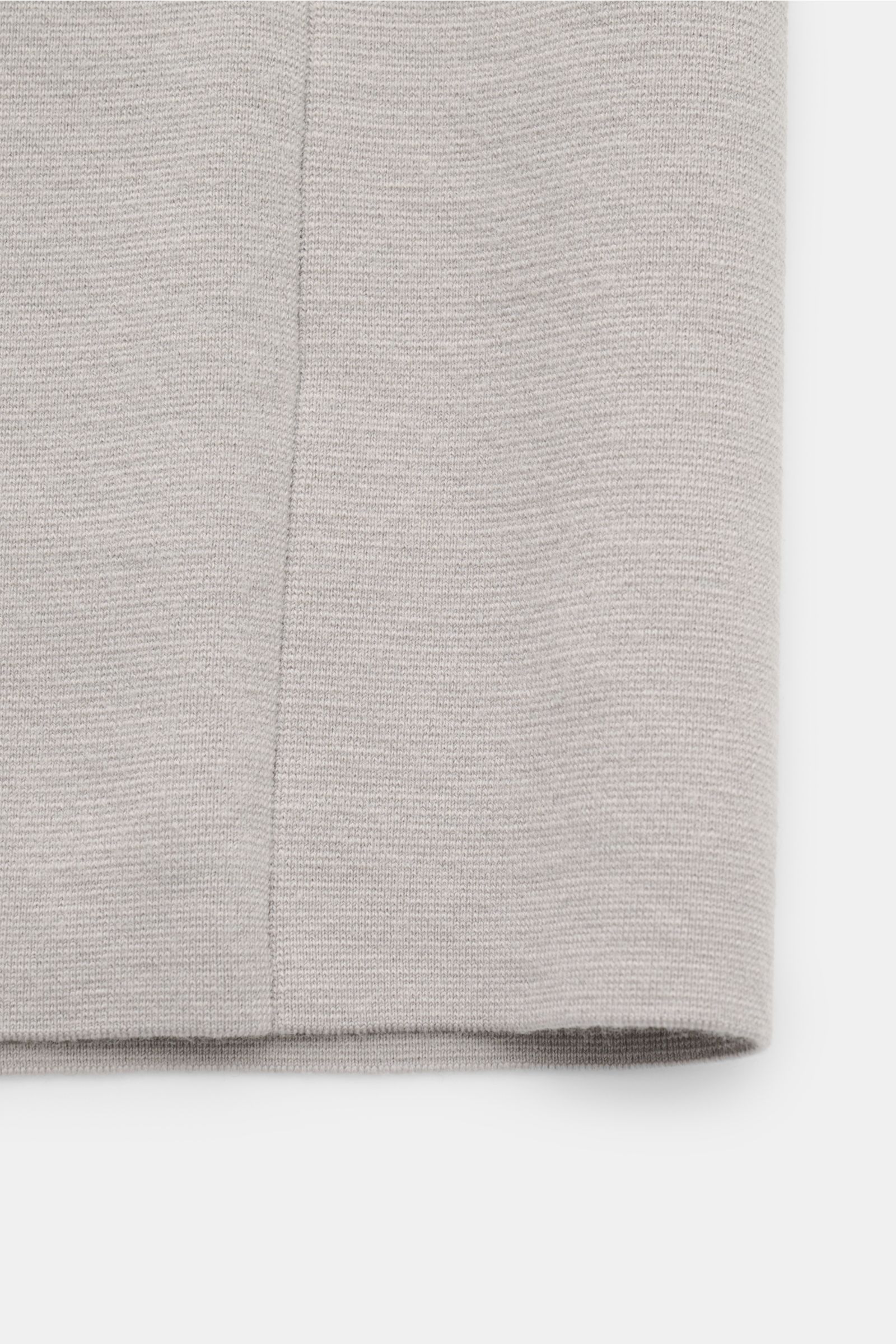 Kiefermann Merino Jersey-Cardigan 'Clemenso' hellgrau