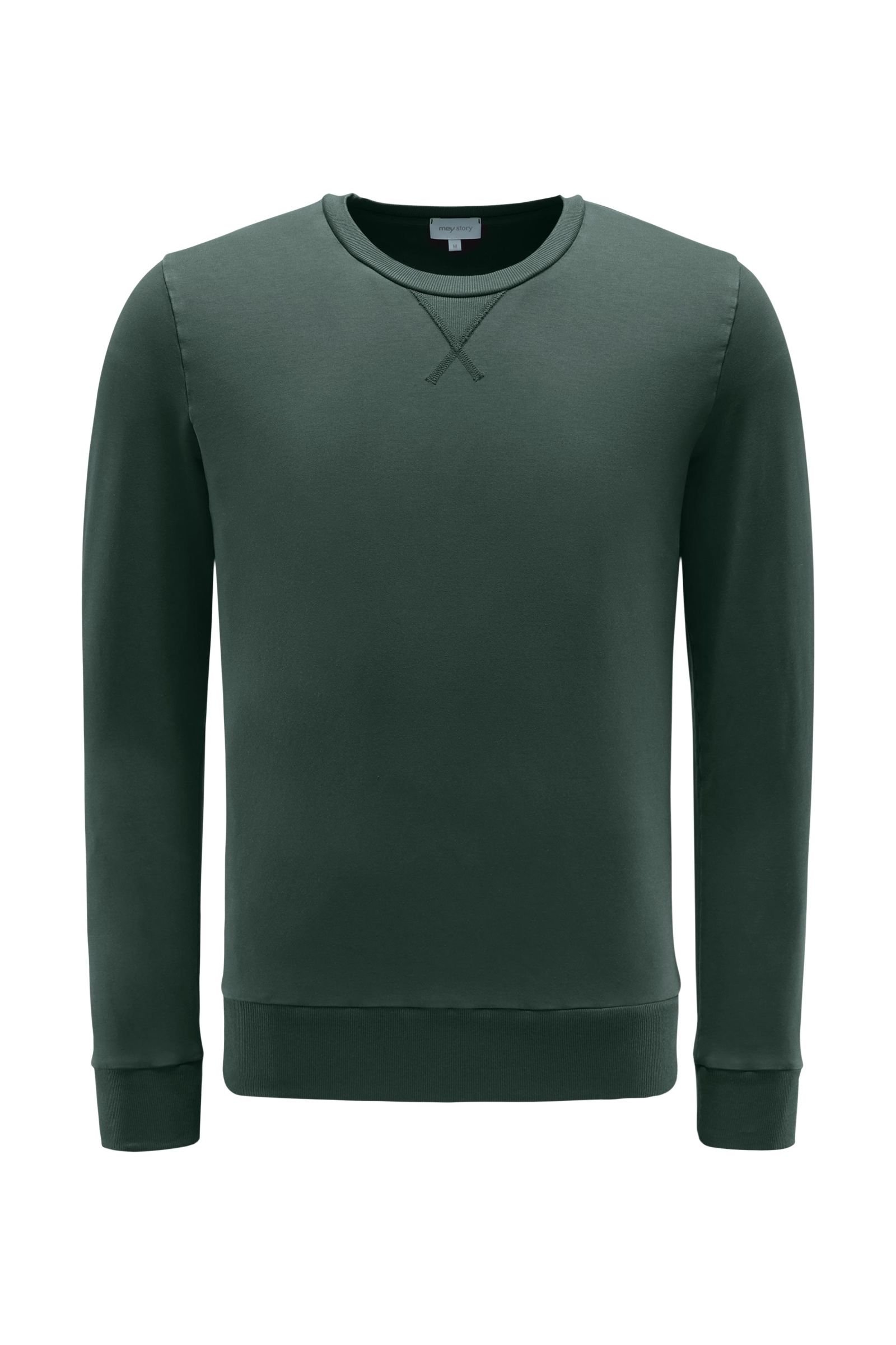 R-Neck Sweatshirt dunkelgrün