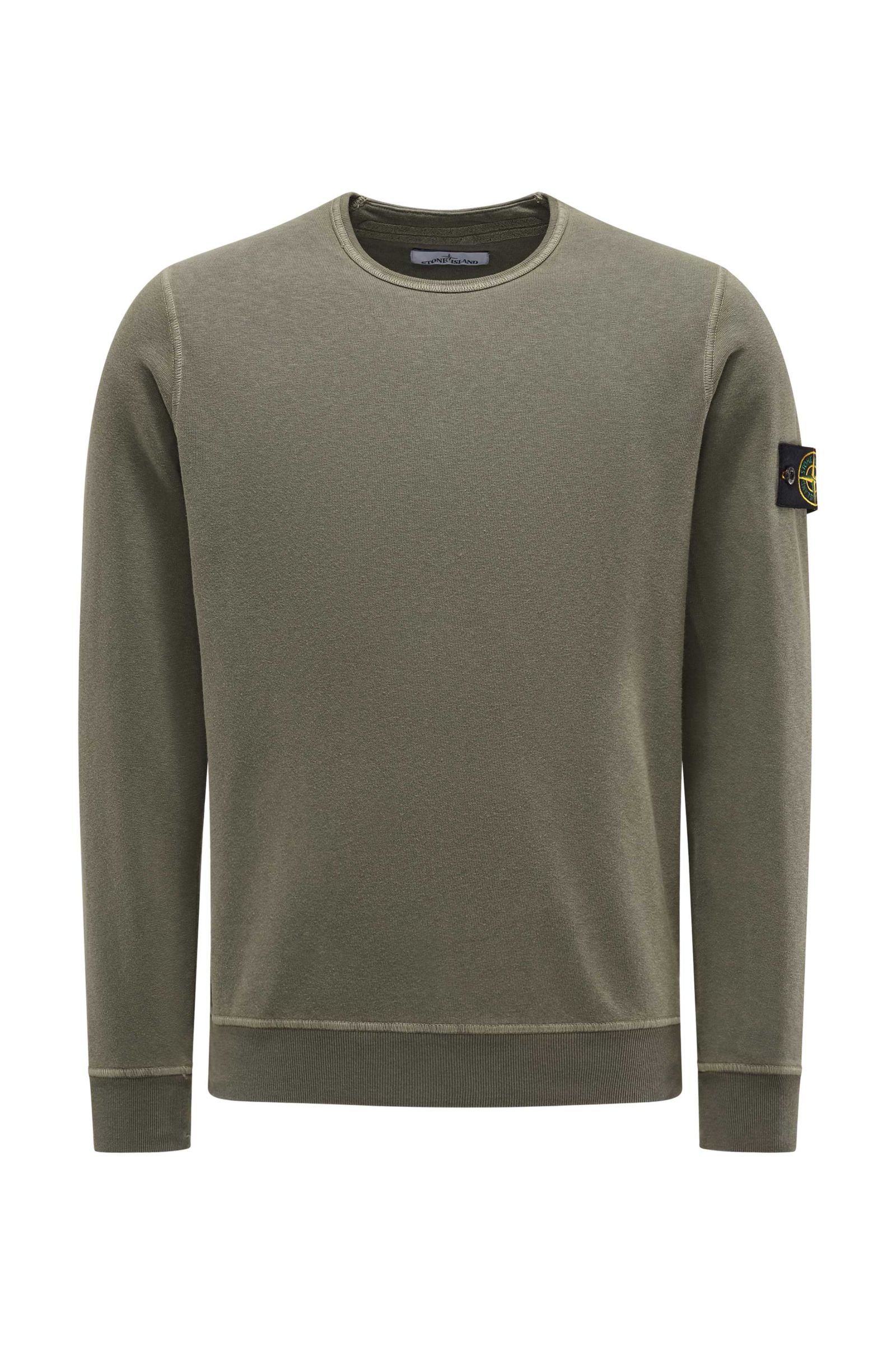 R-Neck Sweatshirt graugrün