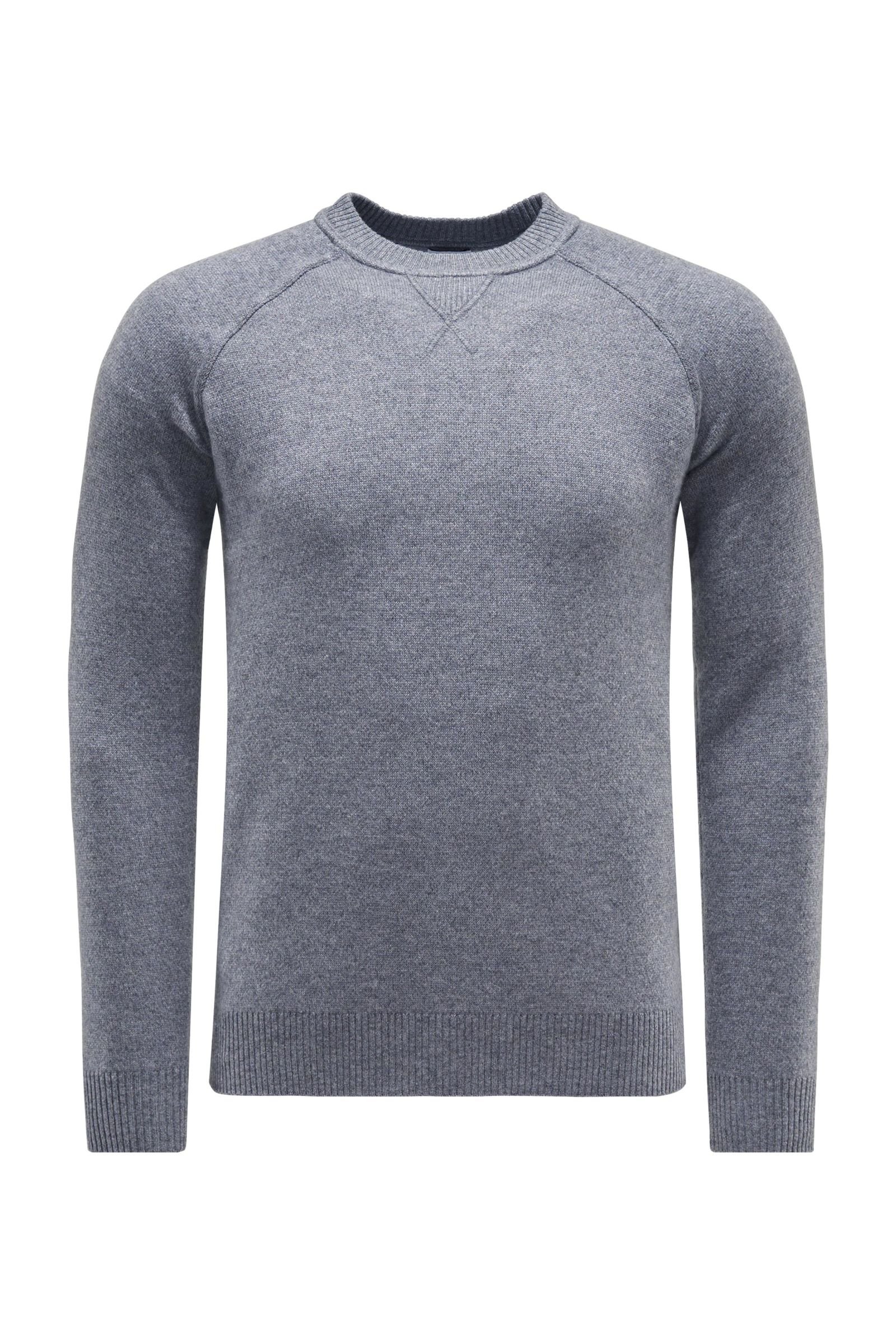 Cashmere crew neck sweatshirt grey