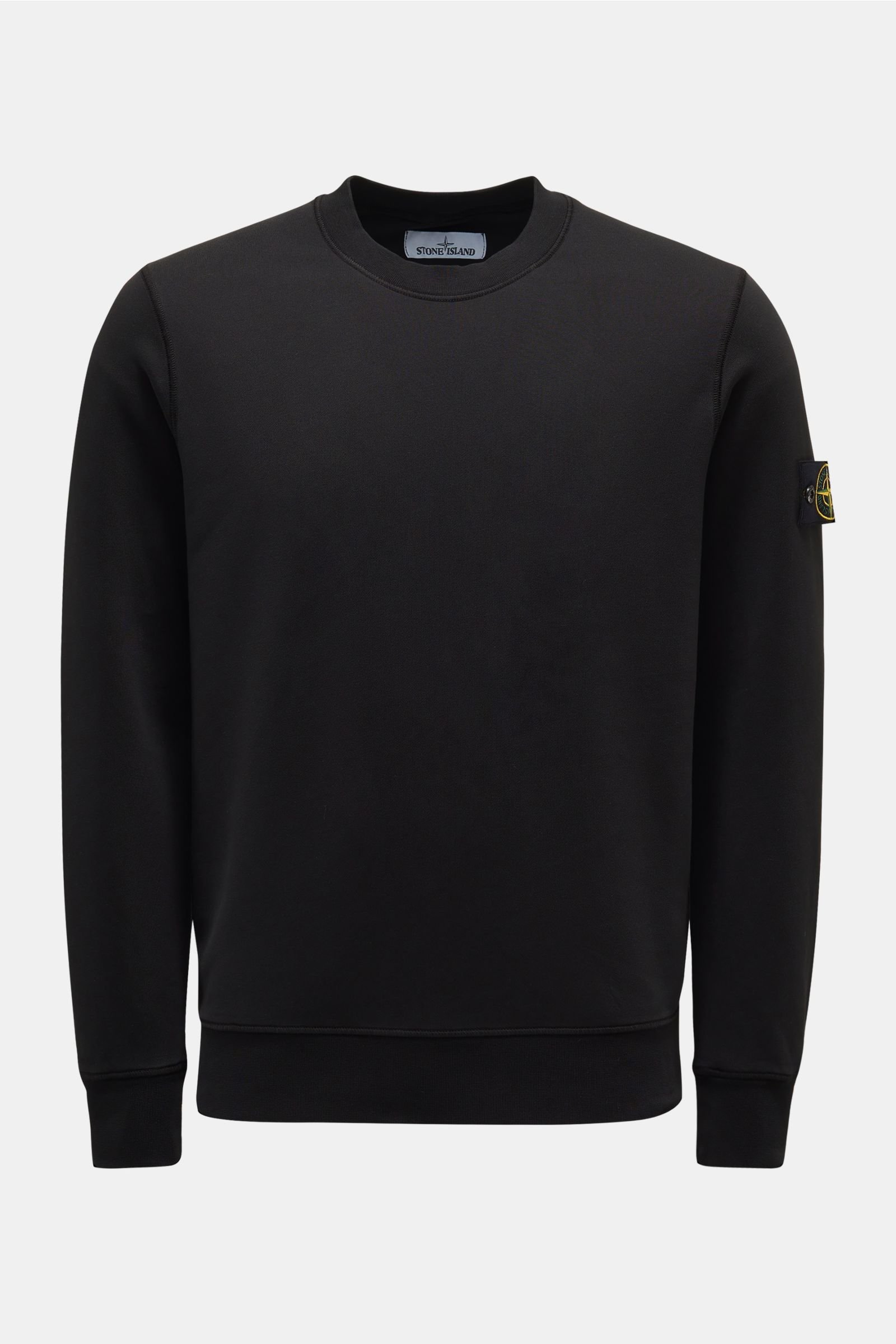 R-Neck Sweatshirt schwarz