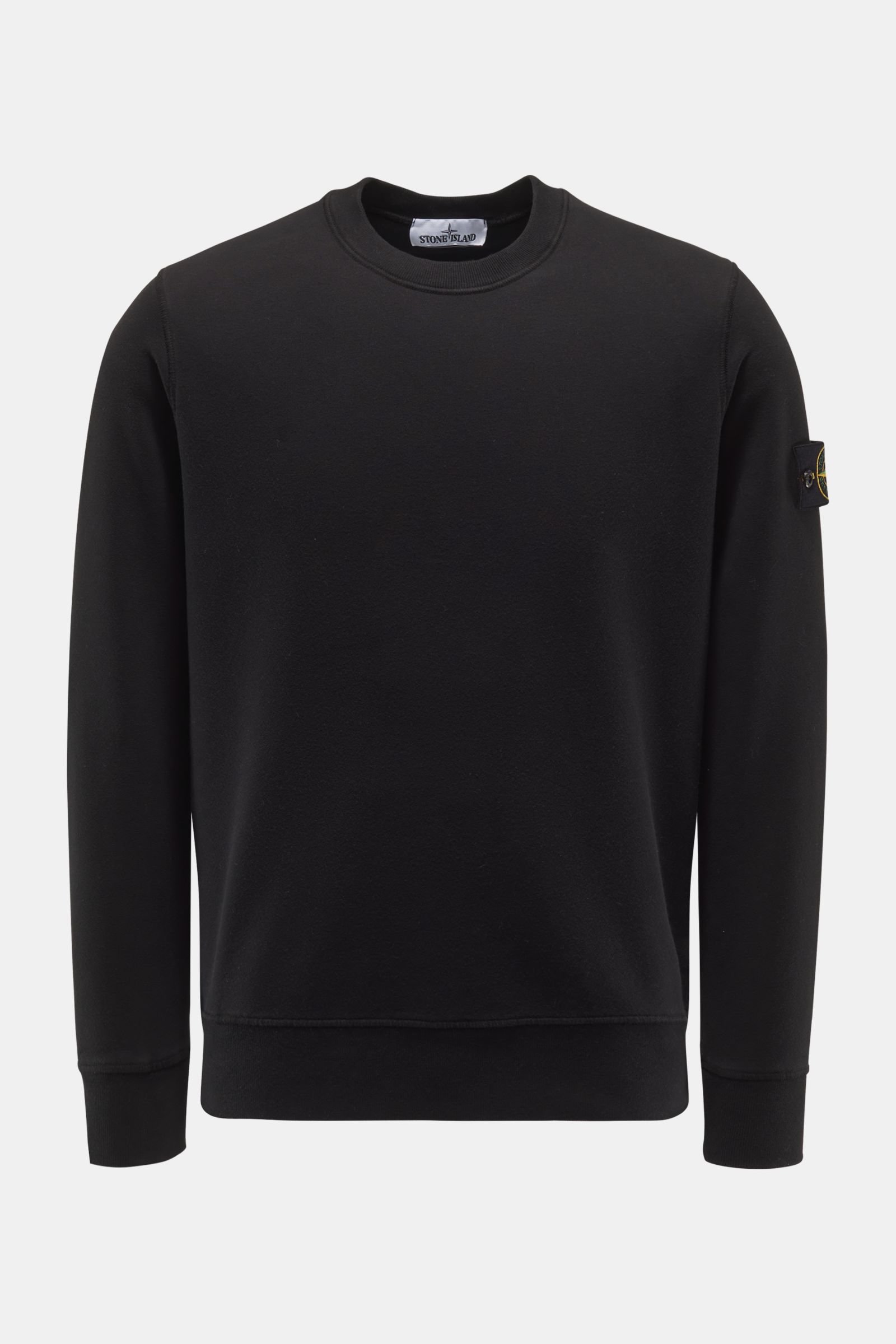 Rundhals-Sweatshirt schwarz