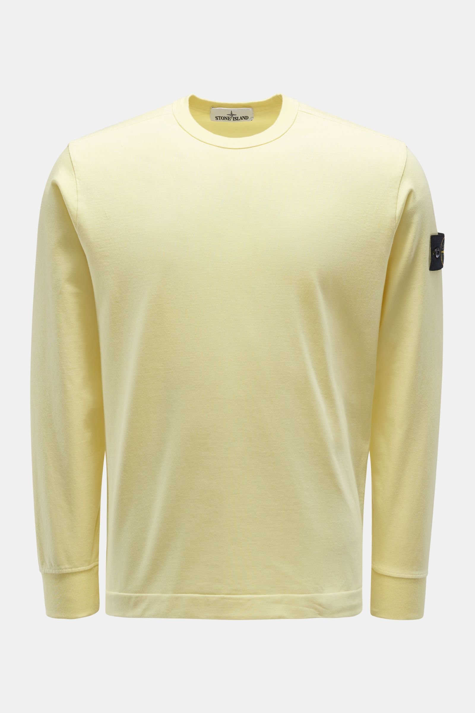 Rundhals-Sweatshirt gelb