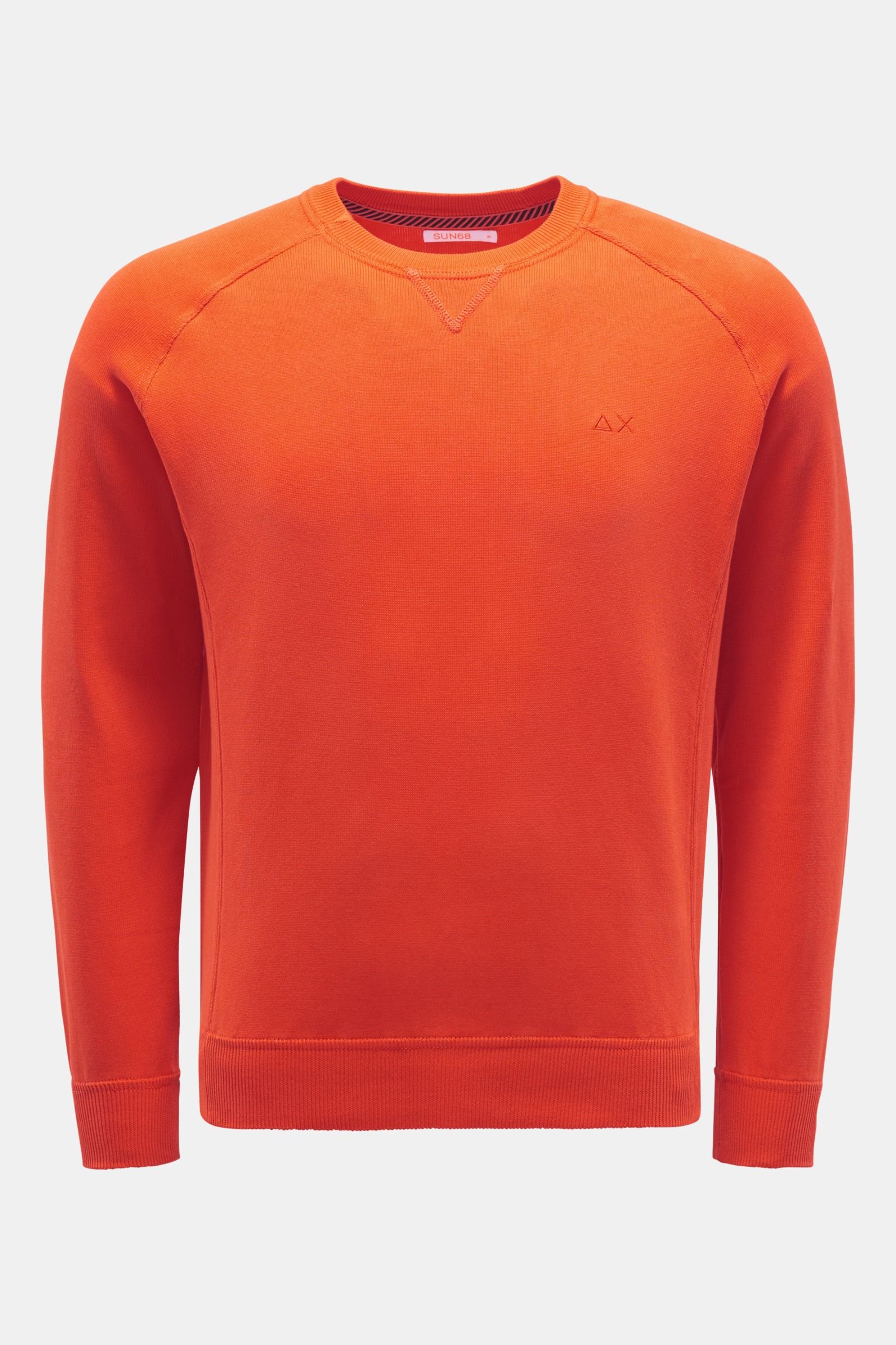 Crew neck sweatshirt orange