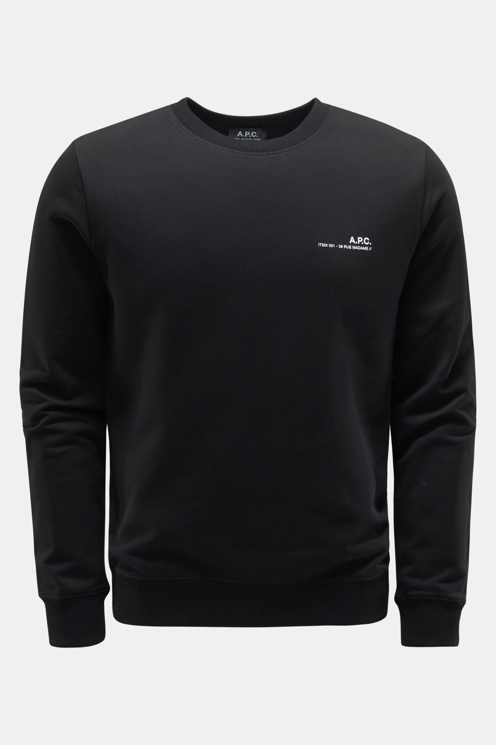 Crew neck sweatshirt 'Item' black