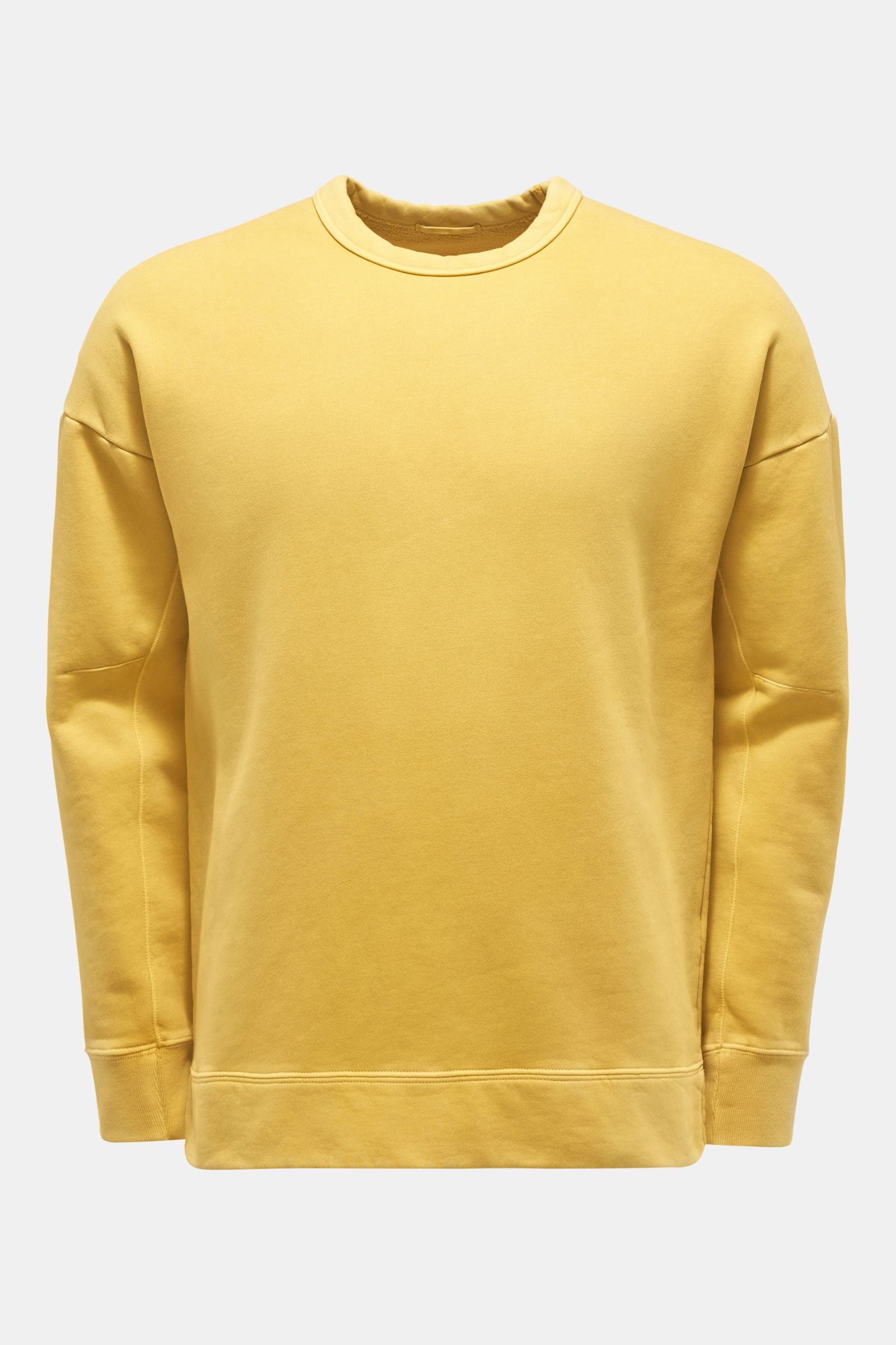 Crew neck sweatshirt yellow