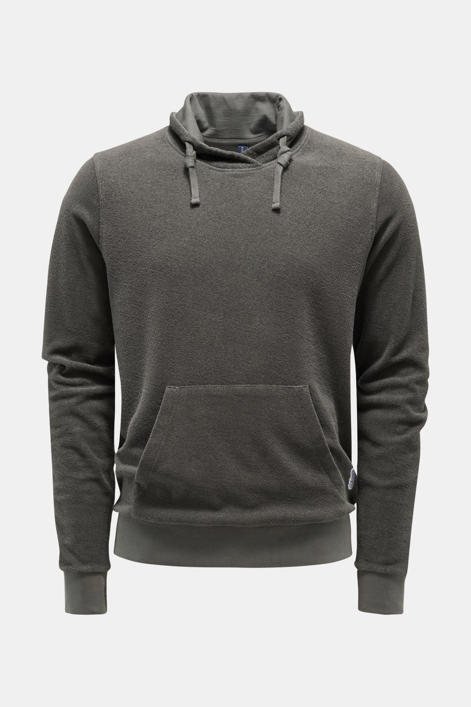 Frottee-Pullover 'Terry Turtle' grau