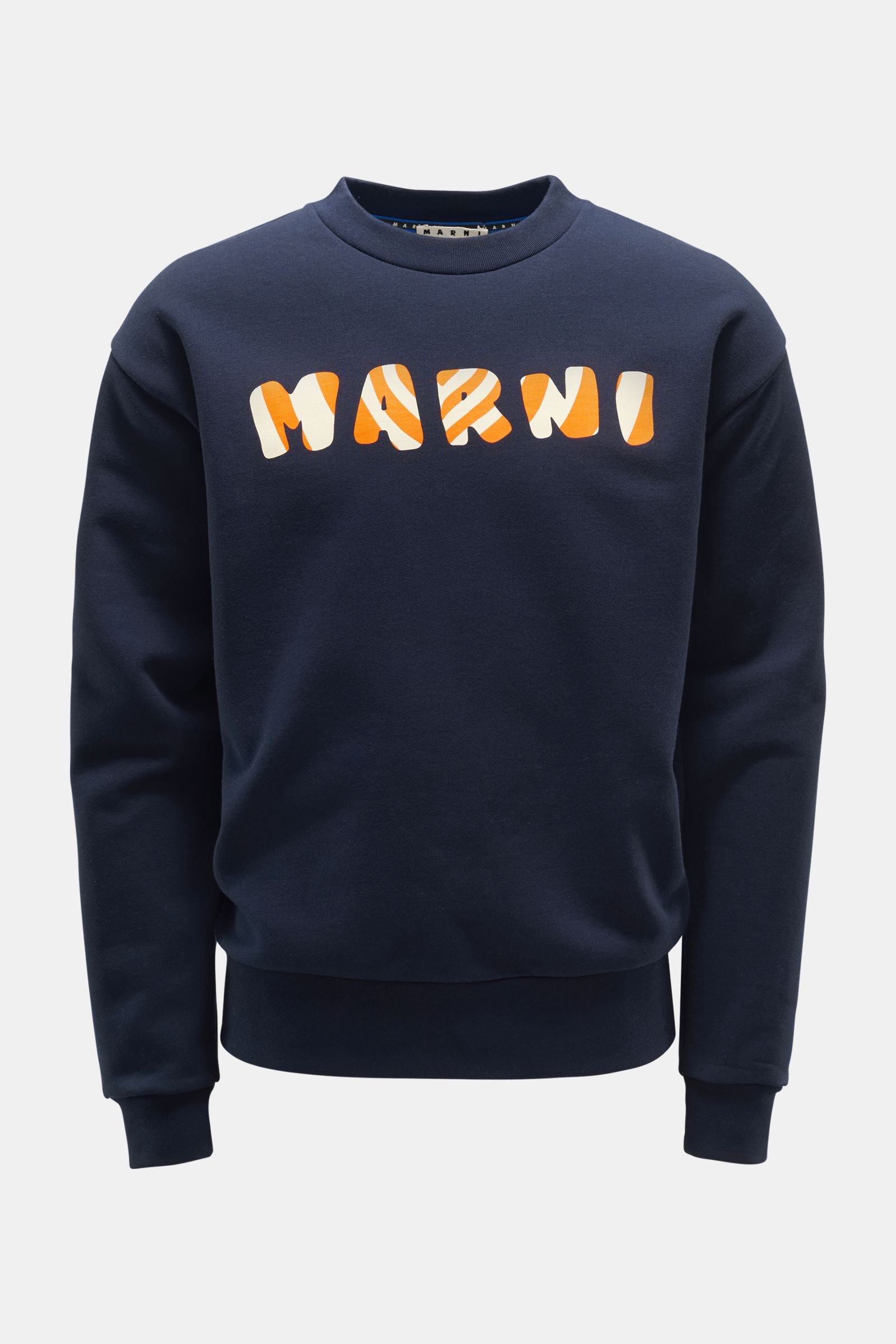 Marni Stretch Cotton Monogram Crew-Neck Sweatshirt men - Glamood Outlet