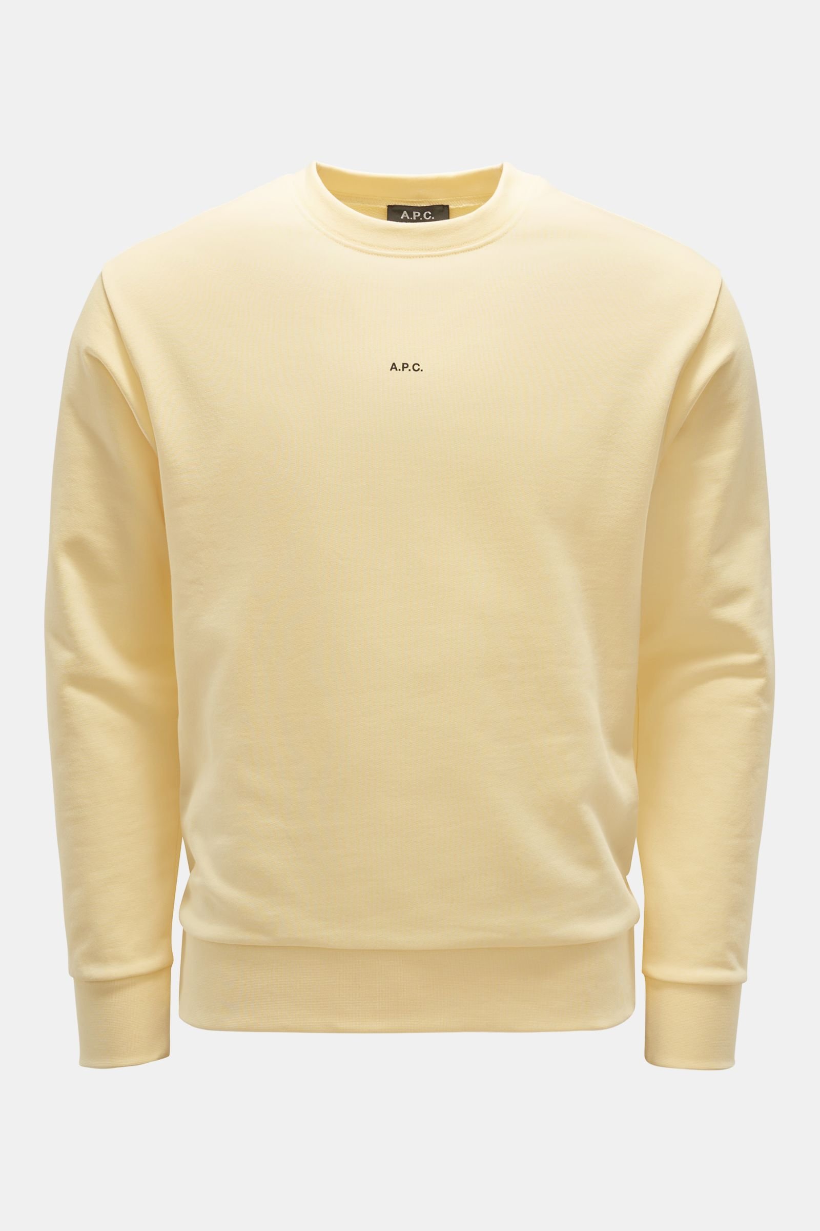 Crew neck sweatshirt ‘Steve’ pastel yellow
