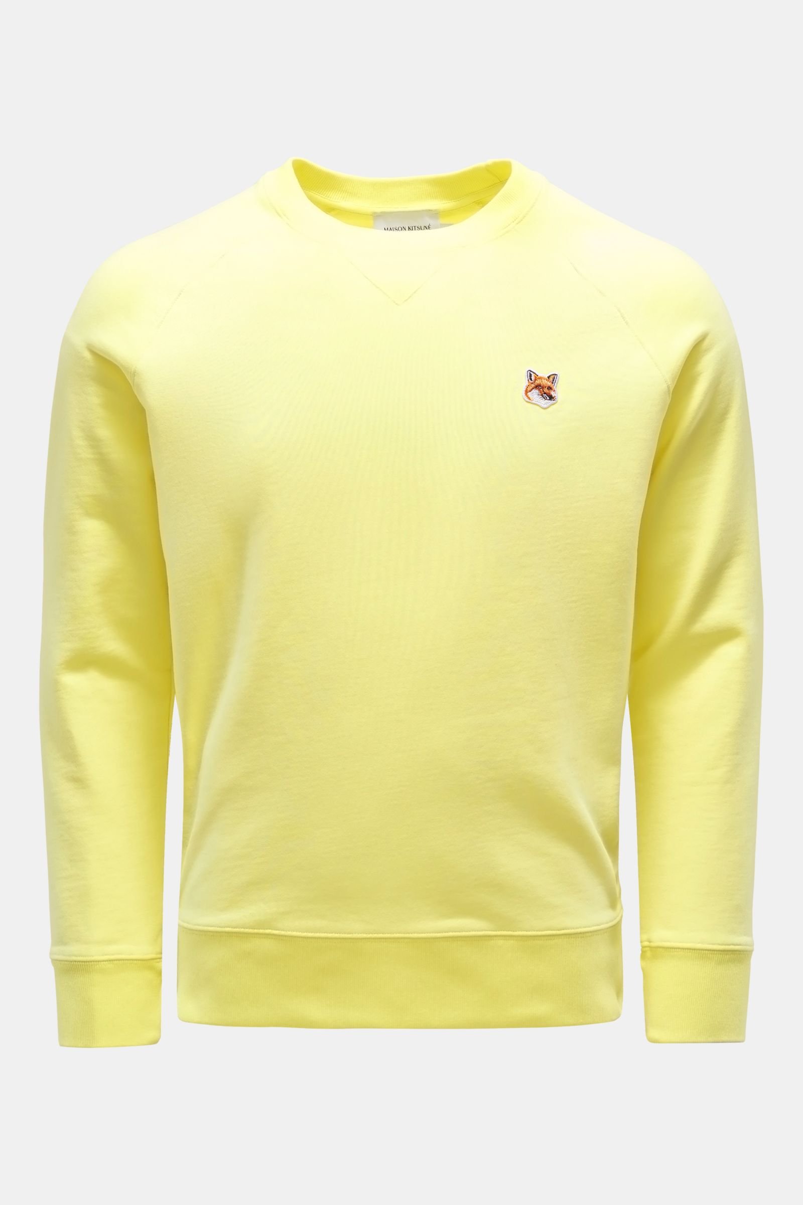 Crew neck sweatshirt yellow