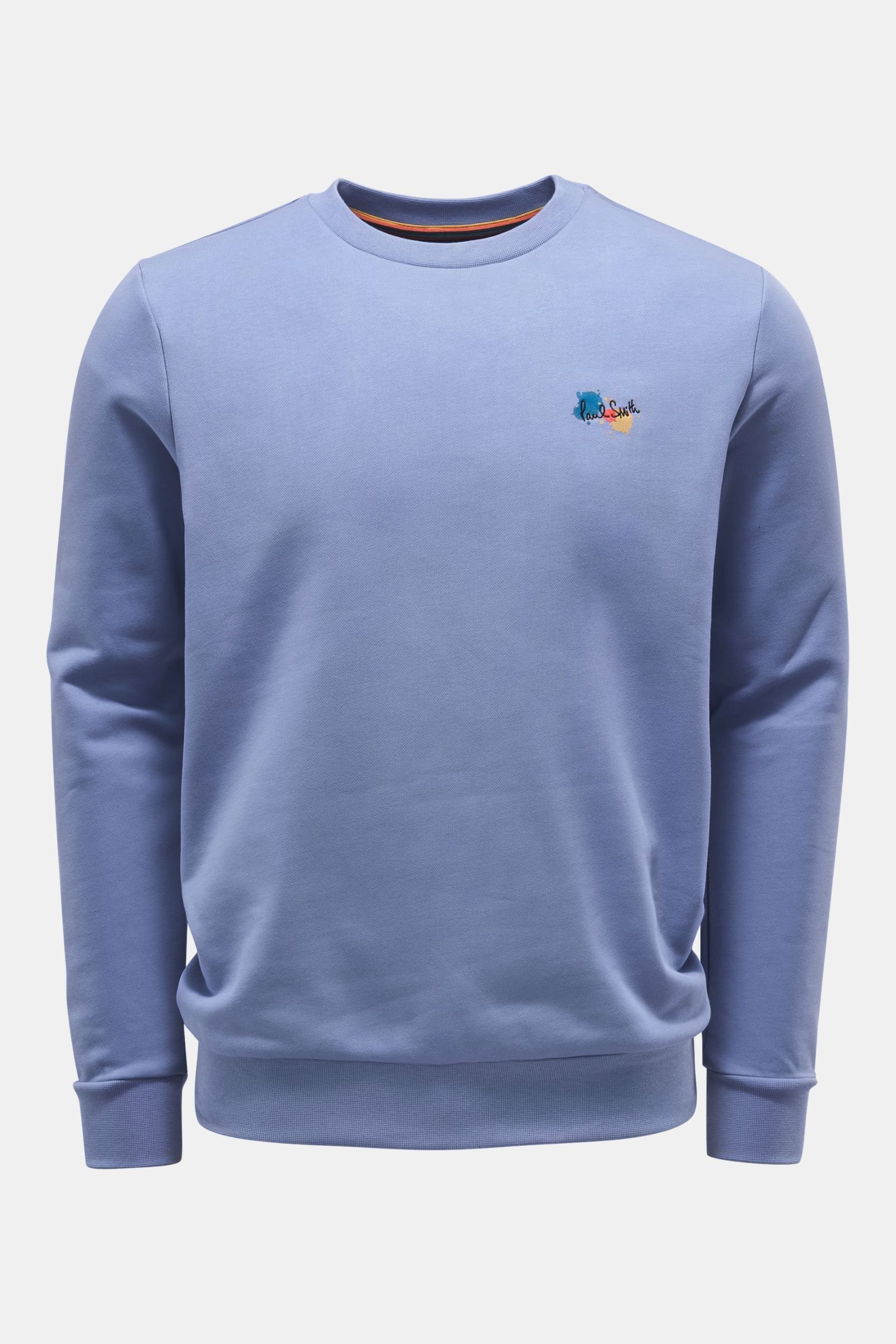 Crew neck sweatshirt 'Paint Splatter' smoky blue