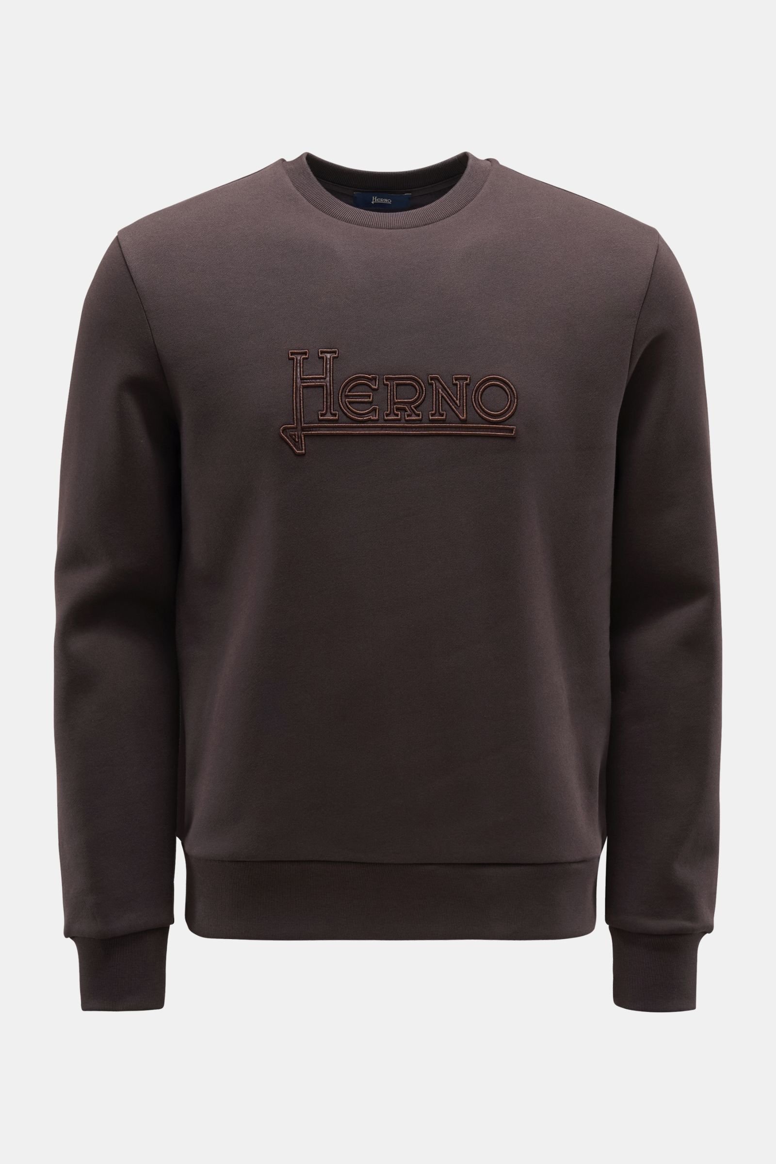 'Favonio' crew neck sweatshirt dark brown
