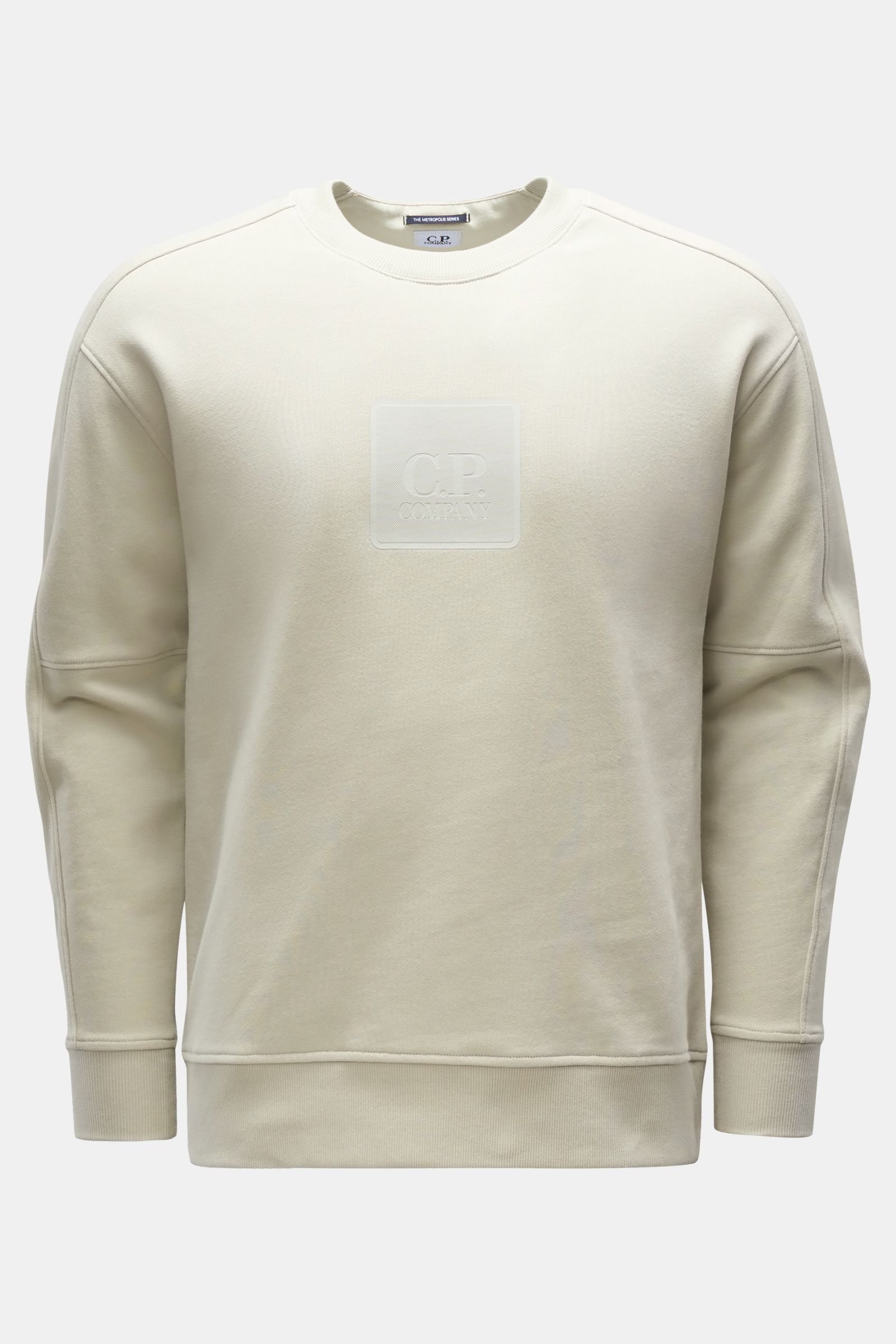 Rundhals-Sweatshirt beige