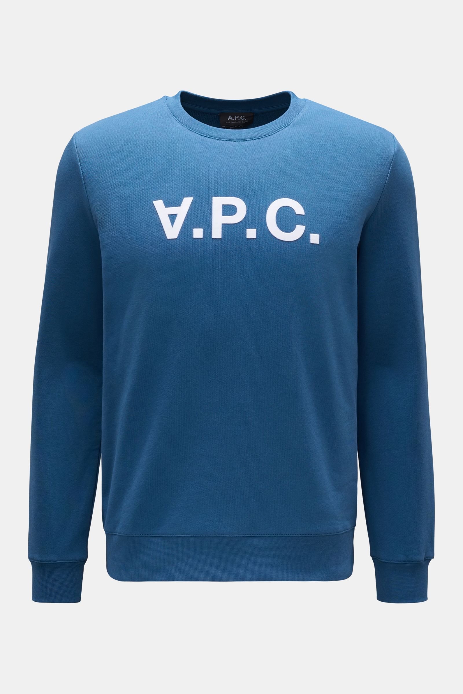 Crew neck sweatshirt 'VPC' smoky blue