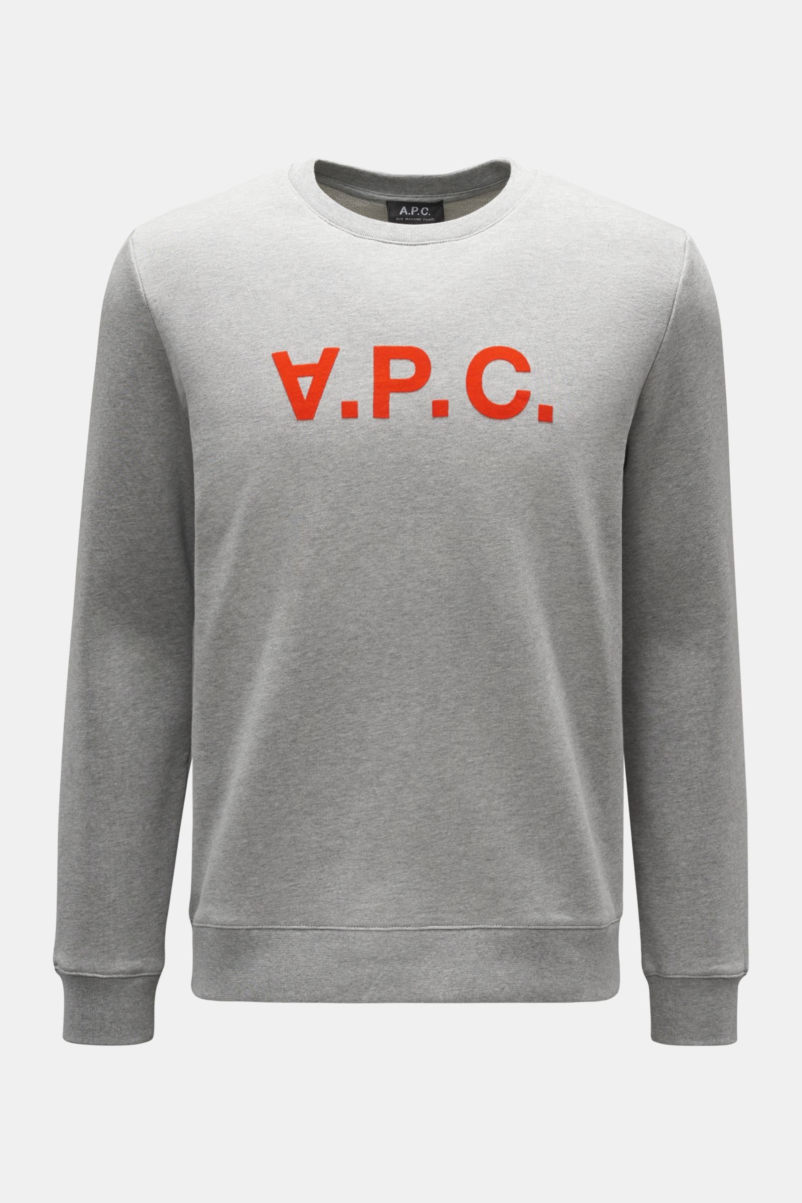 Crew neck sweatshirt 'VPC' grey