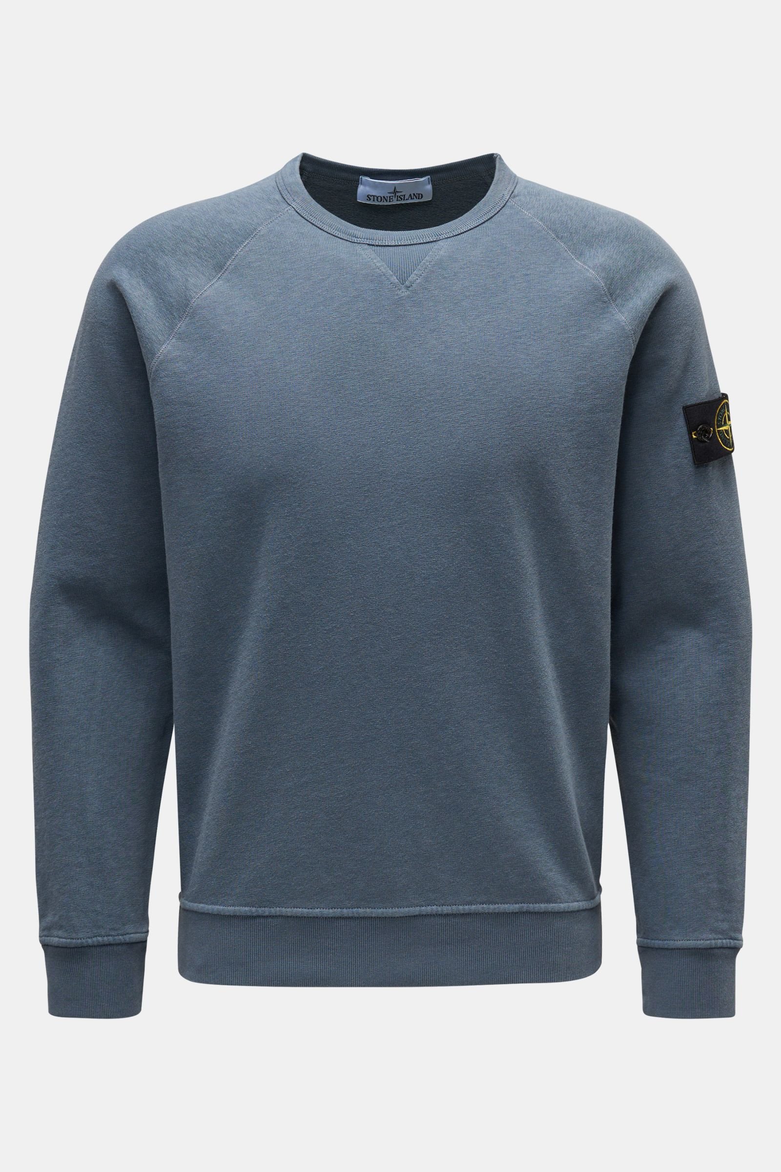 Crew neck sweatshirt grey-blue