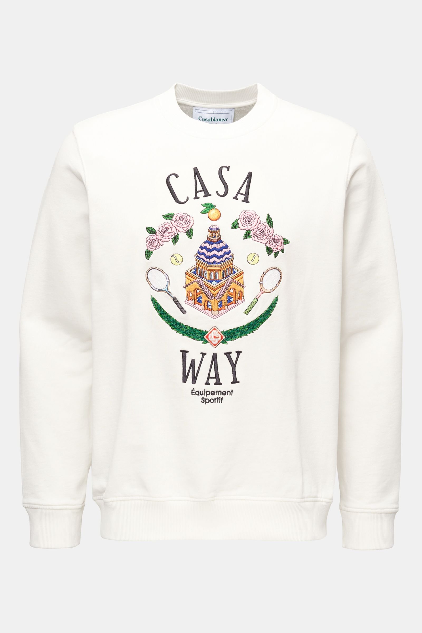 Rundhals-Sweatshirt 'Casa Way' offwhite