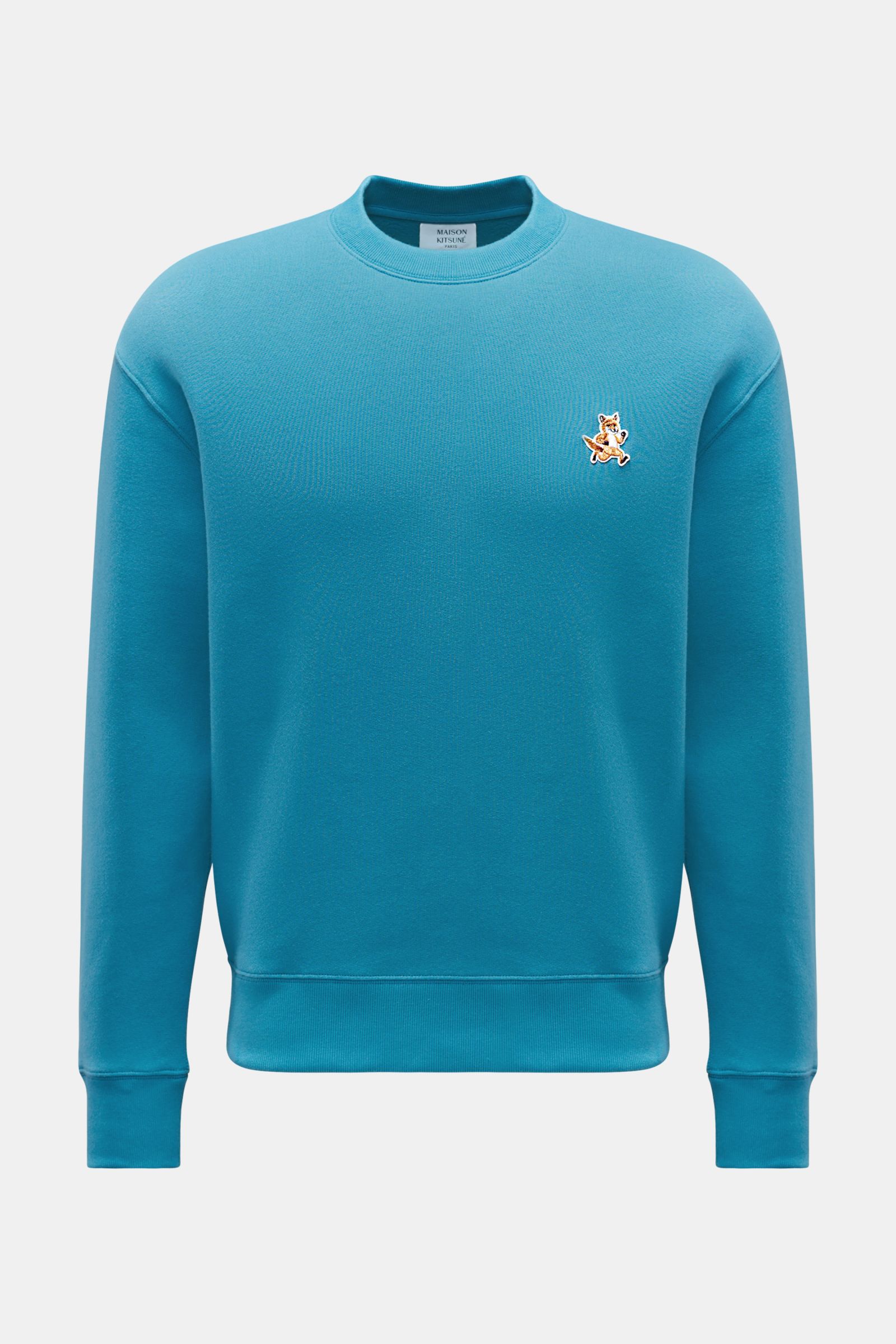 MAISON KITSUNÉ sweatshirt 'Speedy Fox' turquoise | BRAUN Hamburg