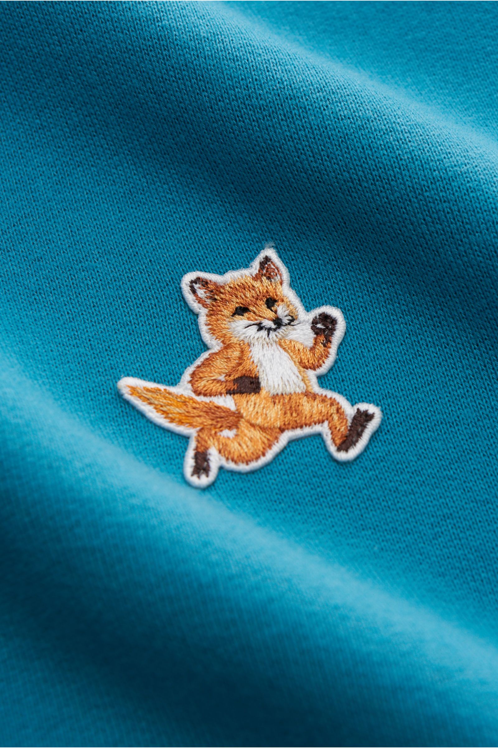 MAISON KITSUNÉ sweatshirt 'Speedy Fox' turquoise | BRAUN Hamburg