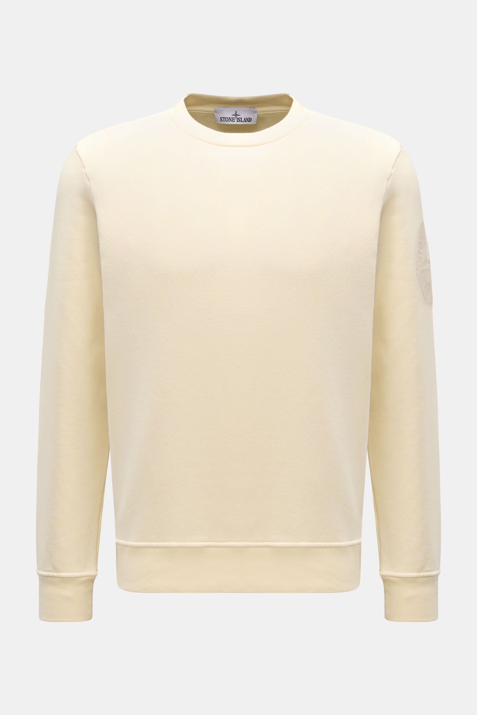 Stone Island Rundhals-Sweatshirt creme