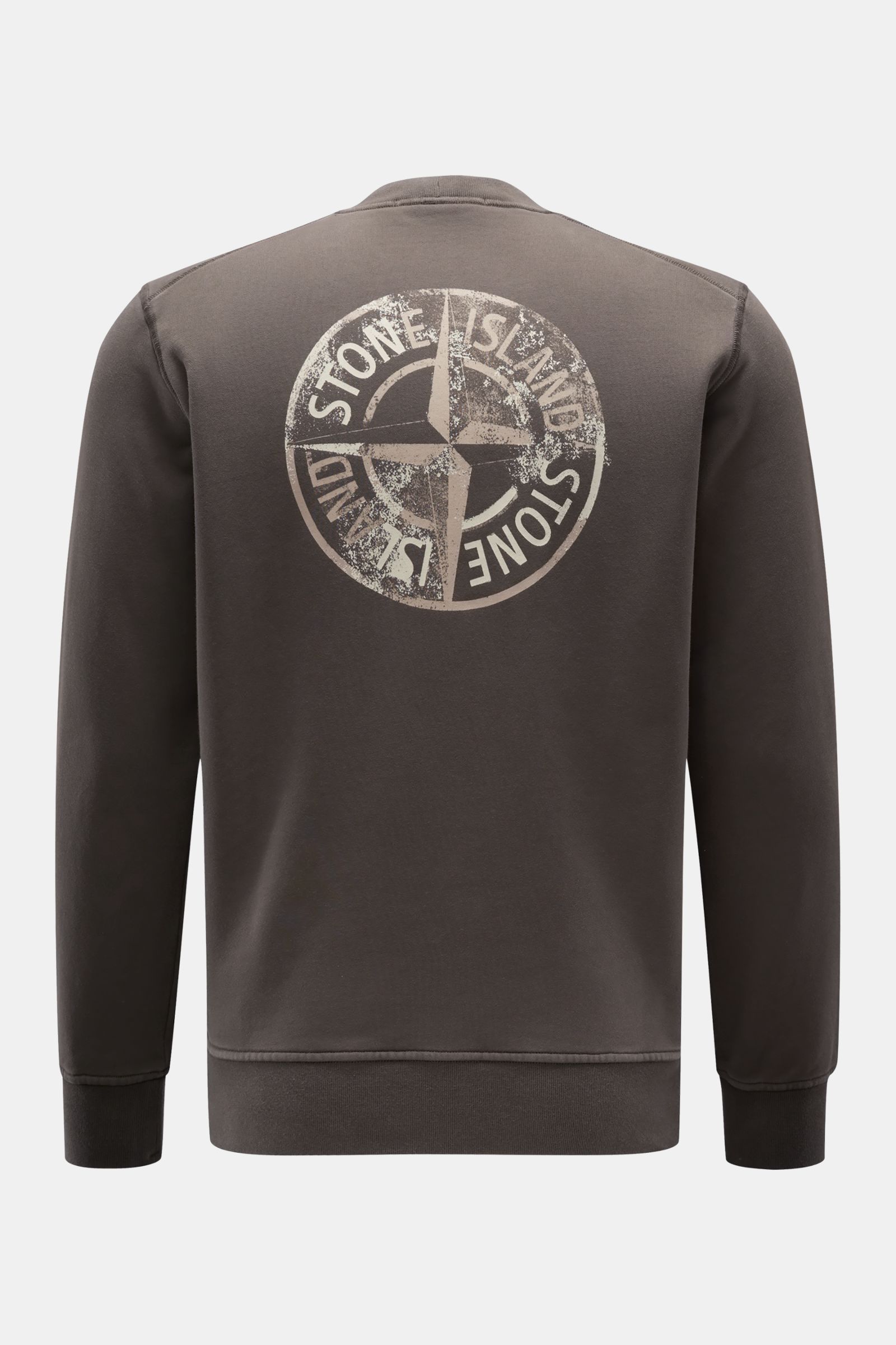 Stone Island Rundhals-Sweatshirt oliv