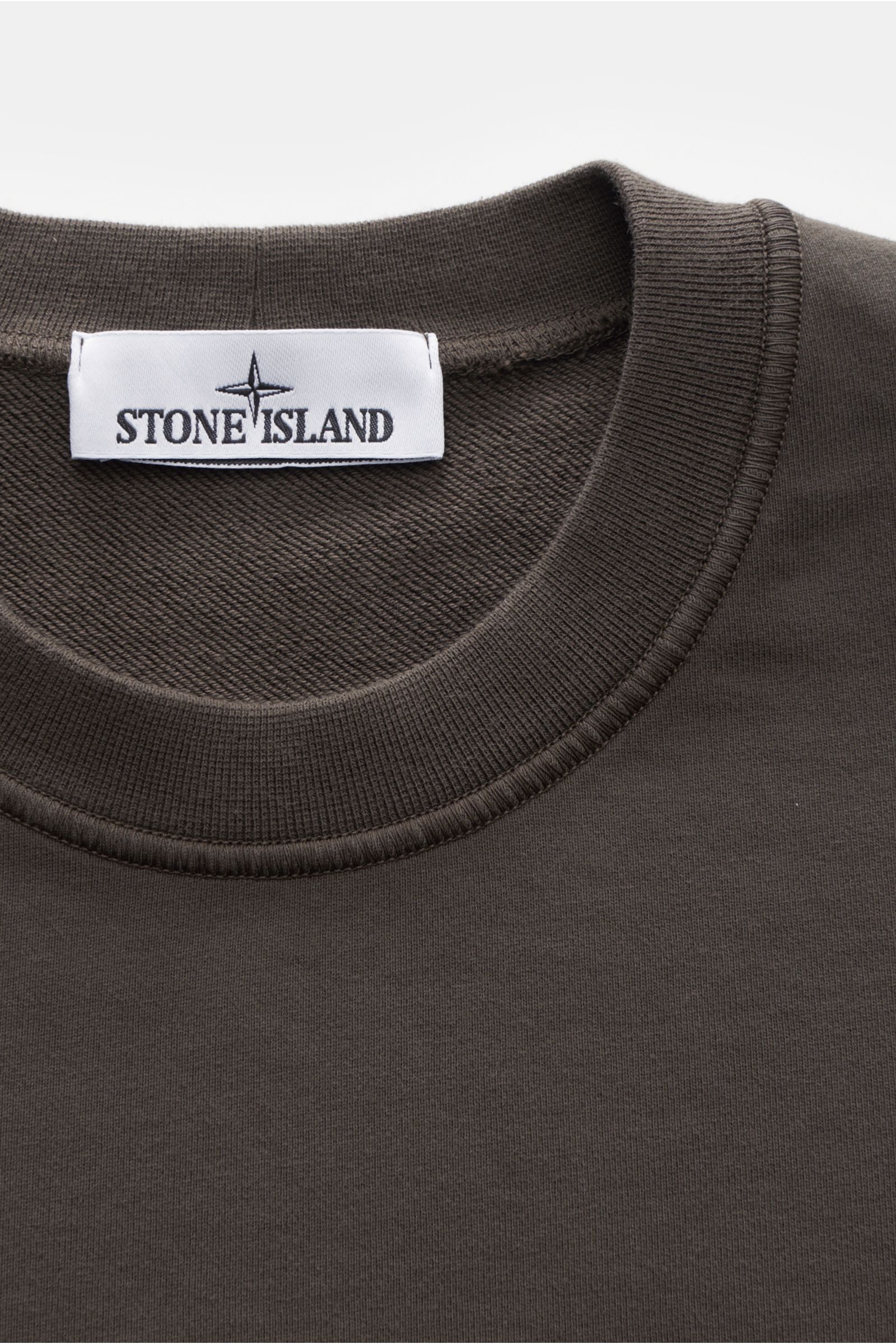 Stone Island Rundhals-Sweatshirt oliv