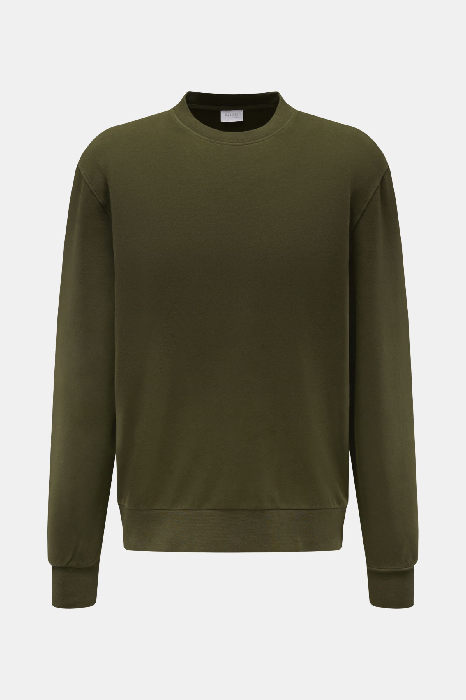 04651/ A trip in a bag Crew neck sweatshirt dark green