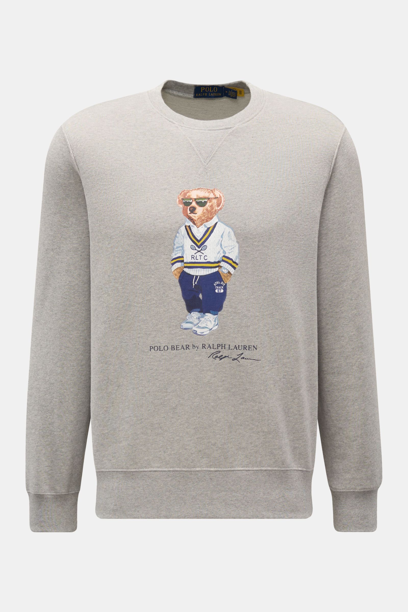 Fleece Crewneck Sweatshirt Ralph Lauren Grey Crewneck Polo Ralph
