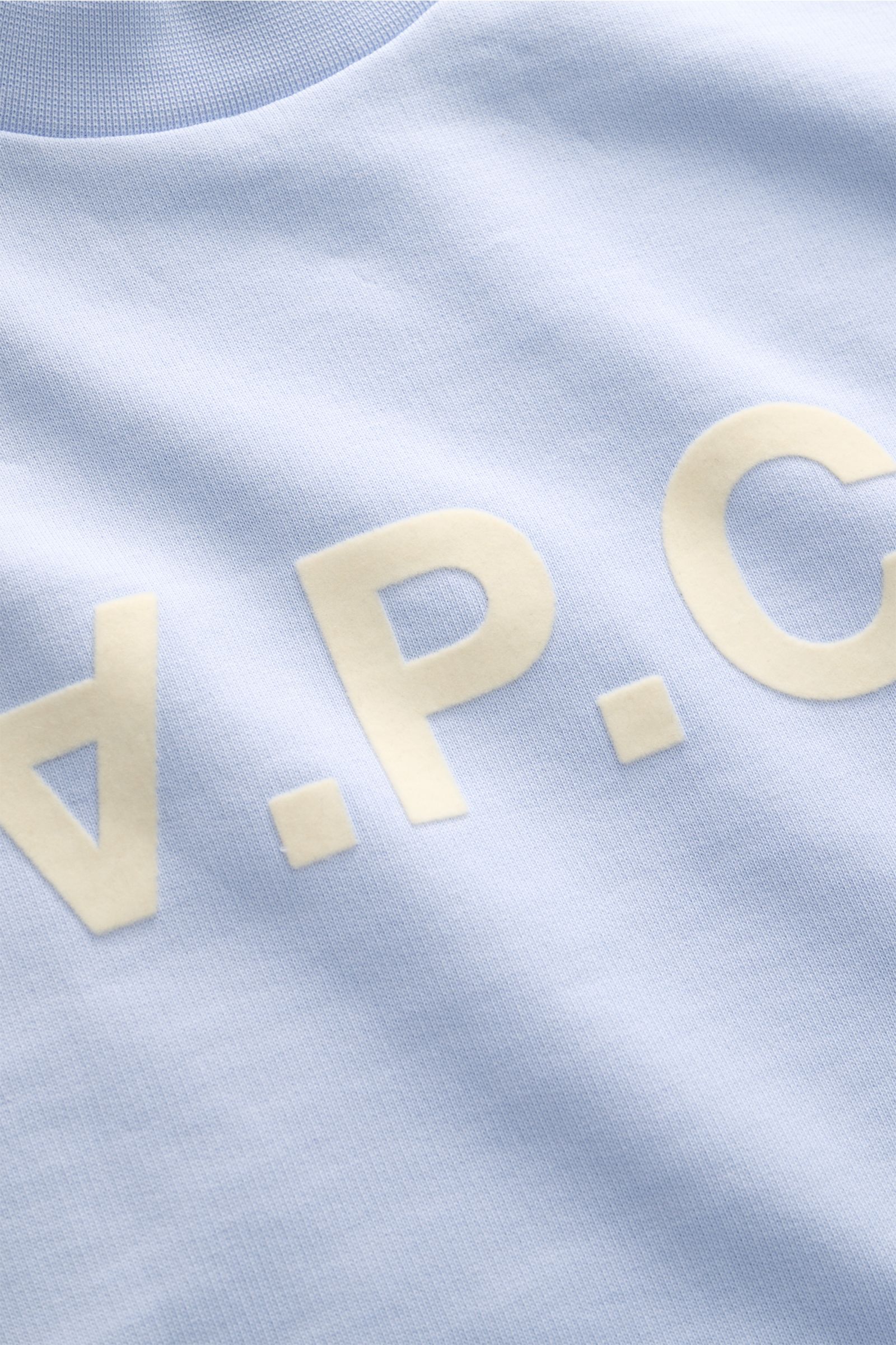 A.P.C. Crew neck sweatshirt 'Standard Grand VPC' light blue