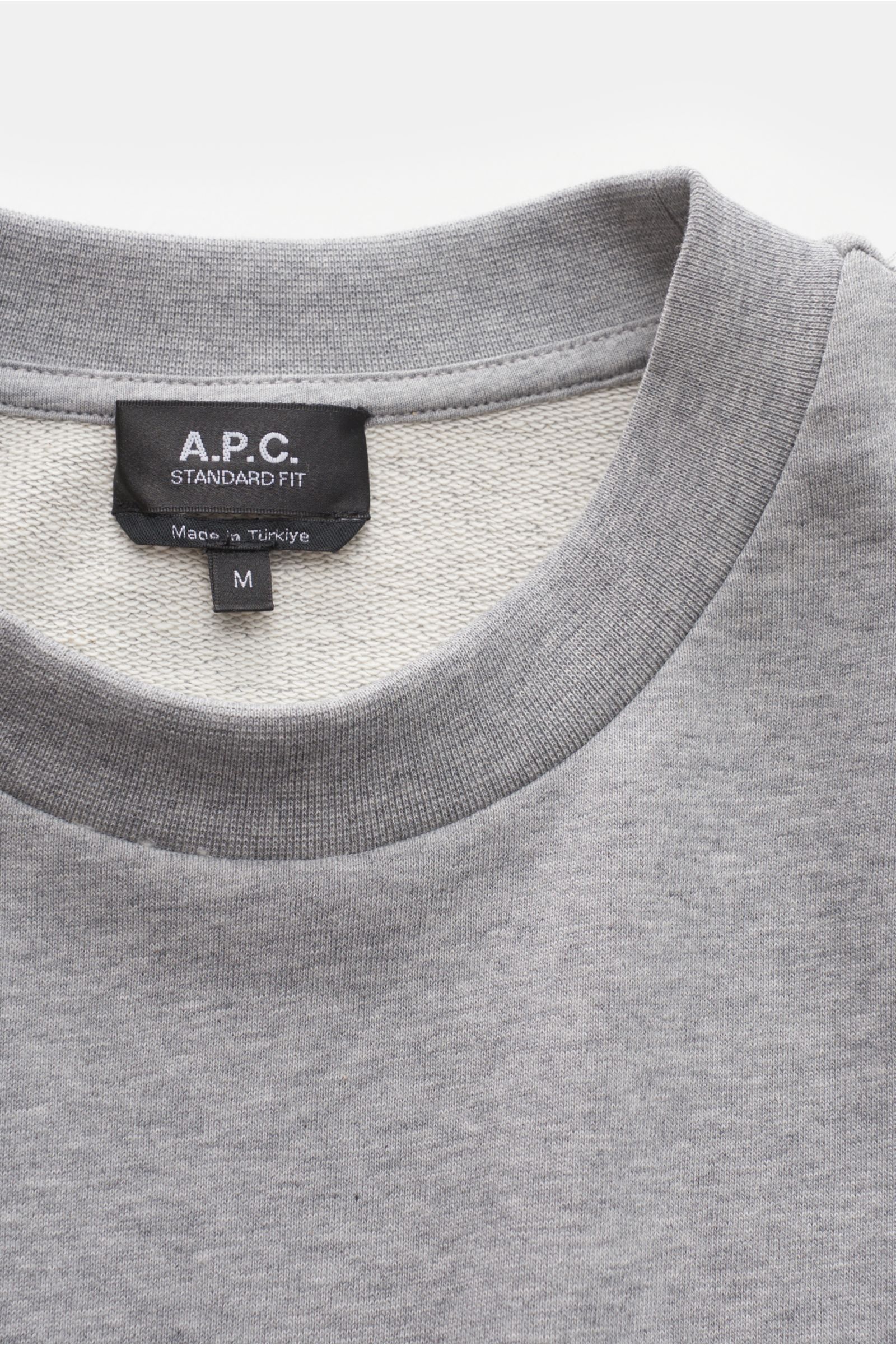 A.P.C. Crew neck sweatshirt 'Standard Grand VPC' grey mottled