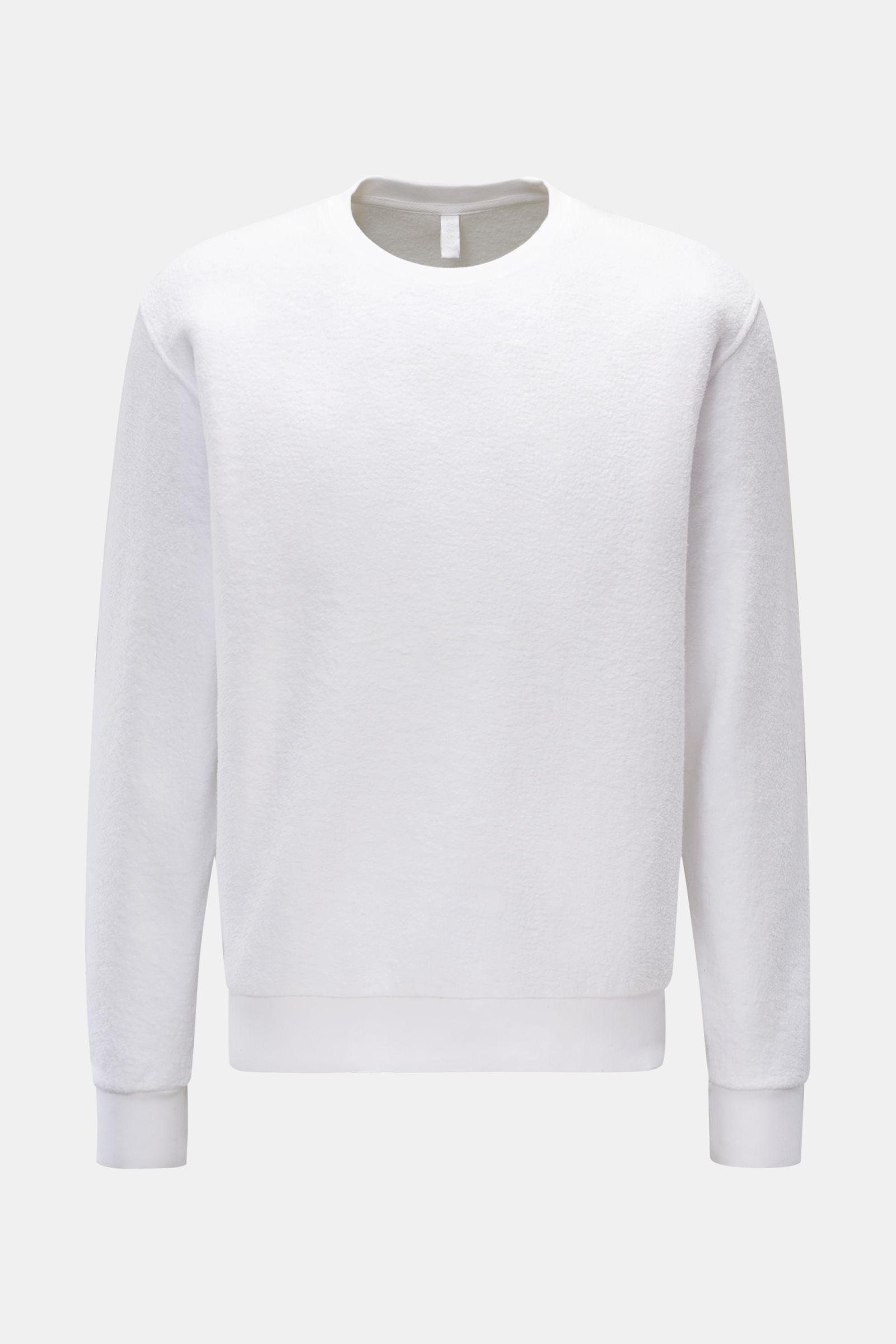 04651/ A trip in a bag Fleece crew neck sweatshirt 'Ata Oyster' white