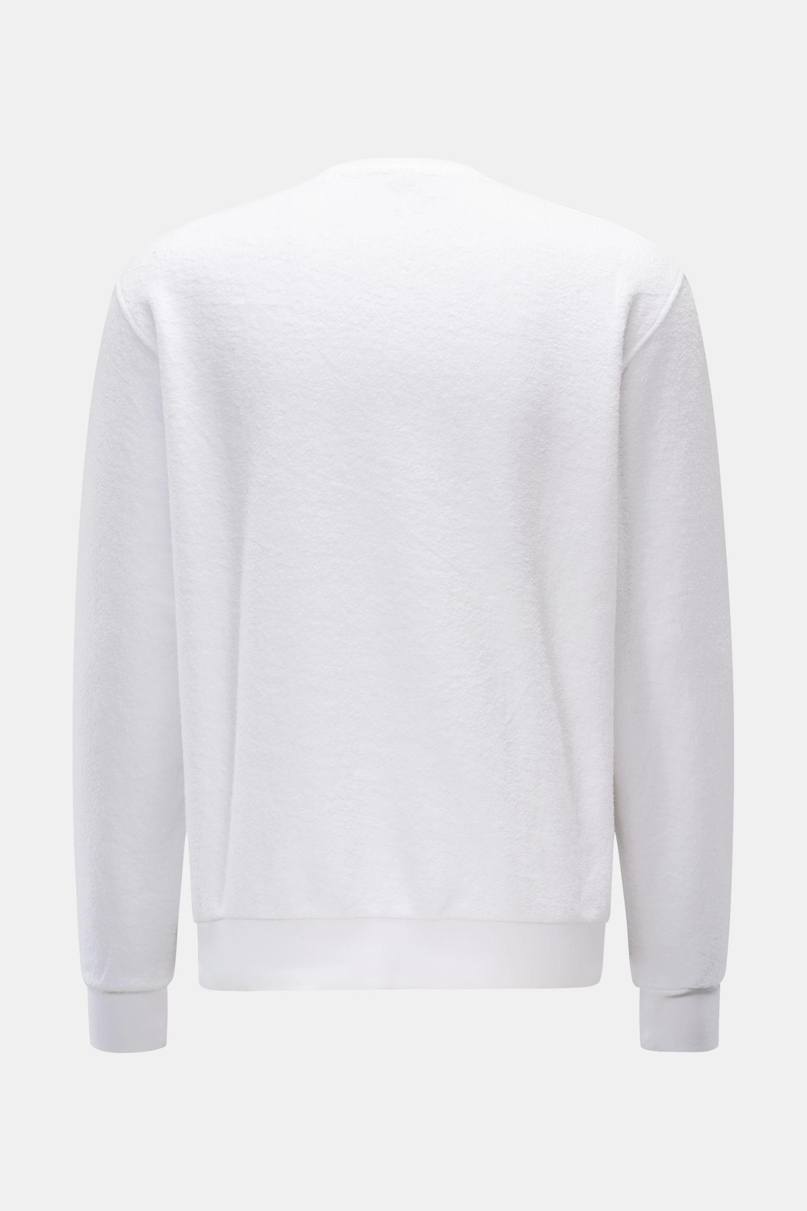 04651/ A trip in a bag Fleece crew neck sweatshirt 'Ata Oyster' white