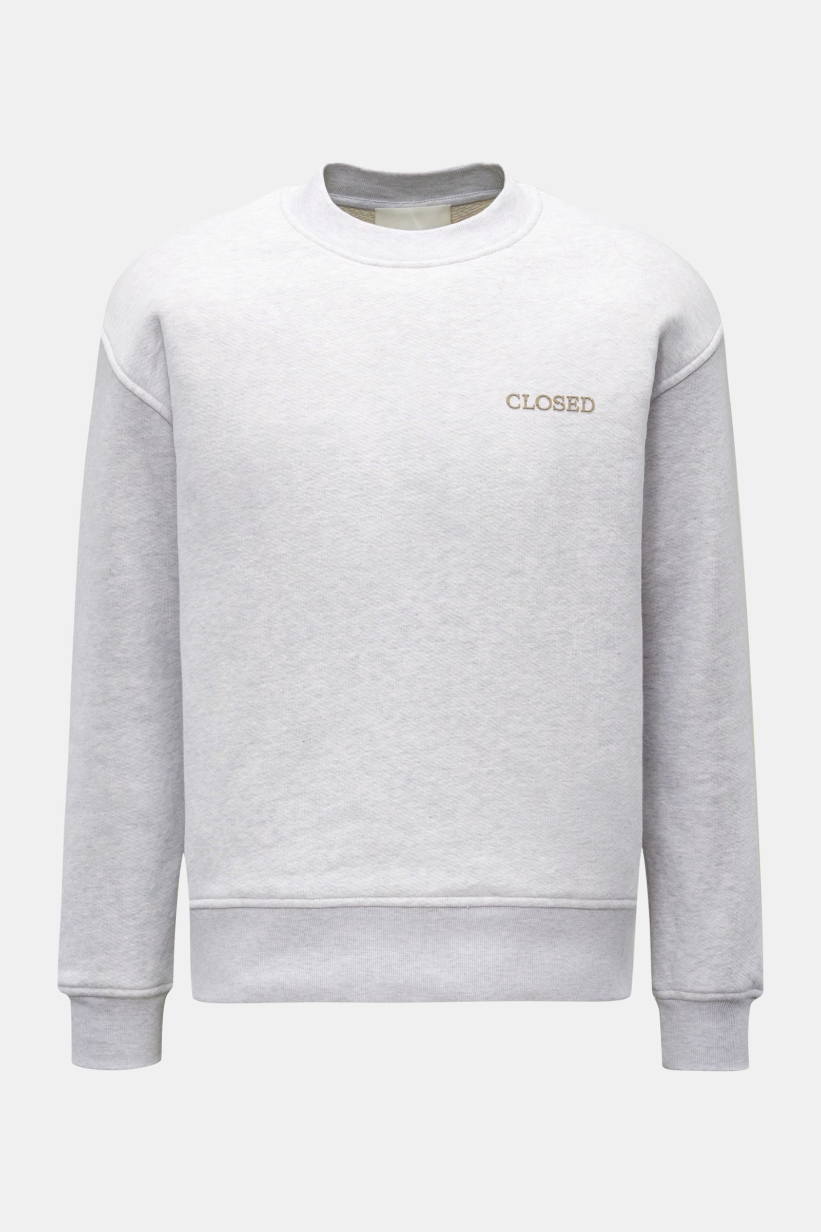 Closed Crew neck sweatshirt light grey mottled