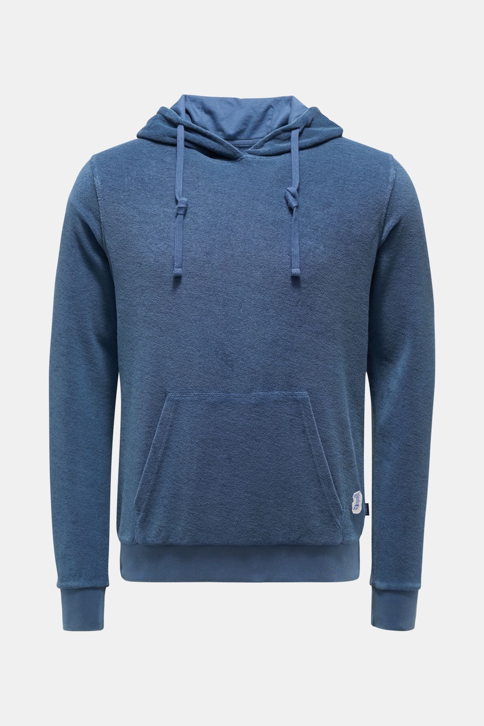 Terry hooded jumper grey-blue