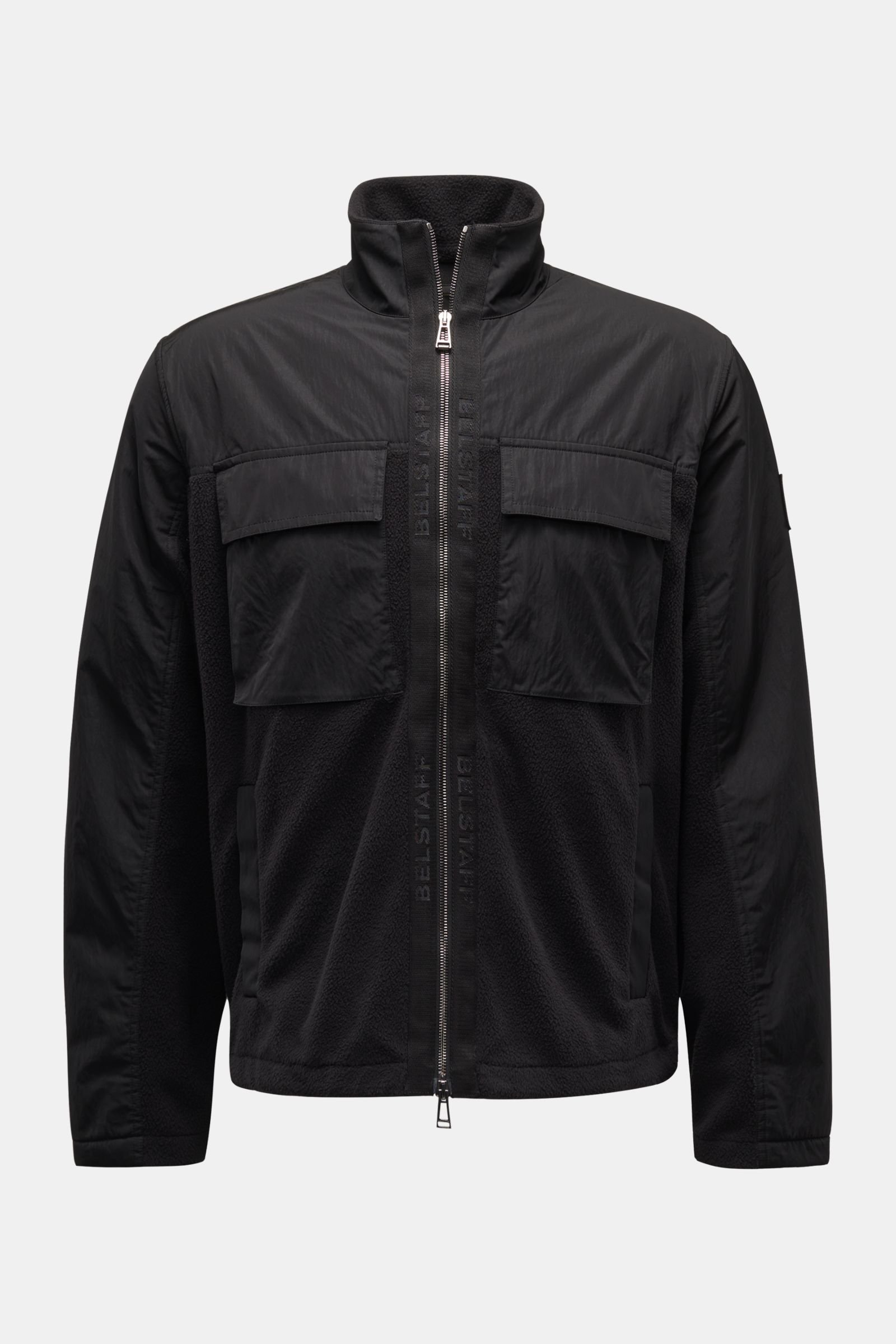 Sweat jacket 'Halstead Fleece' black