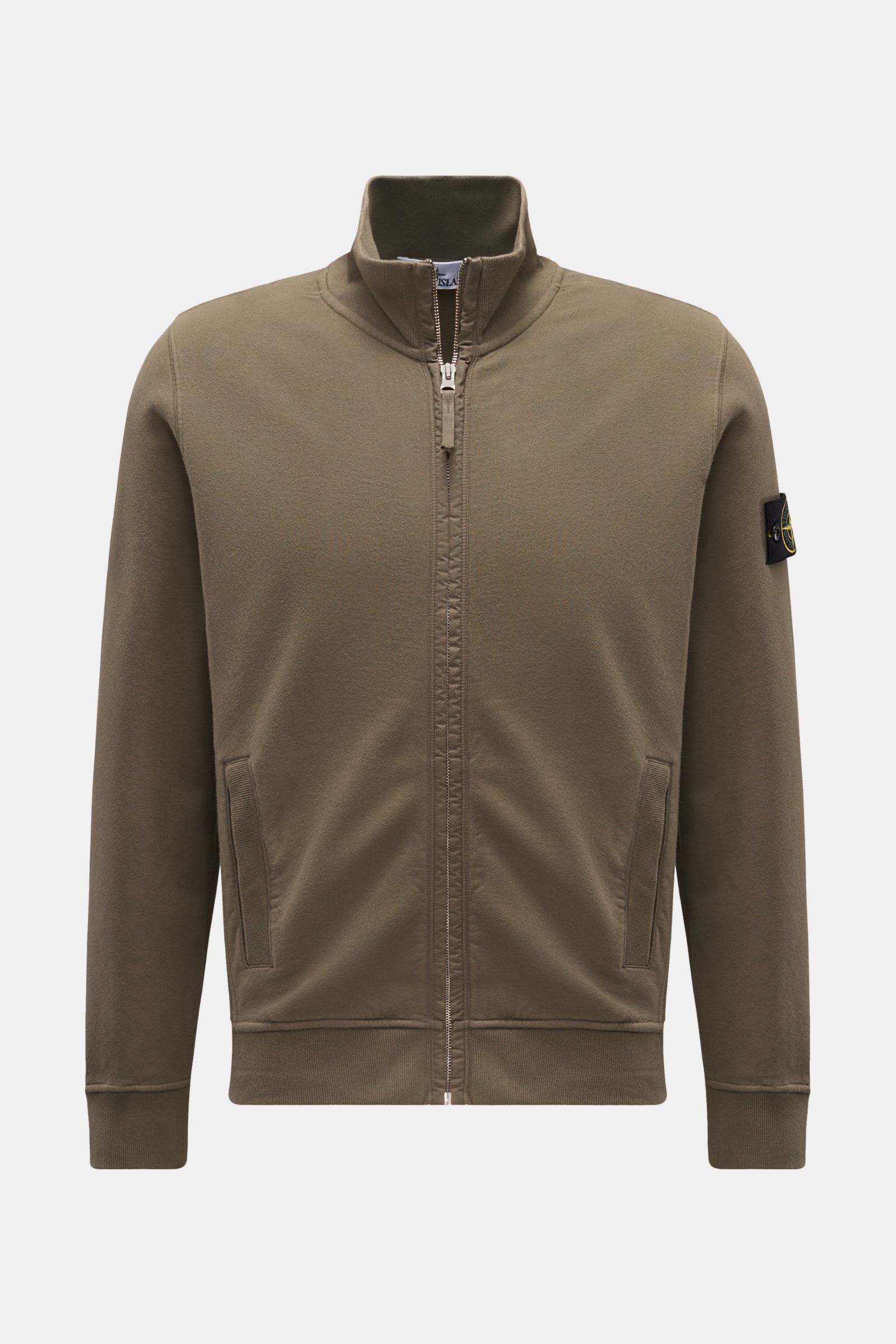STONE ISLAND sweat jacket olive | BRAUN Hamburg 