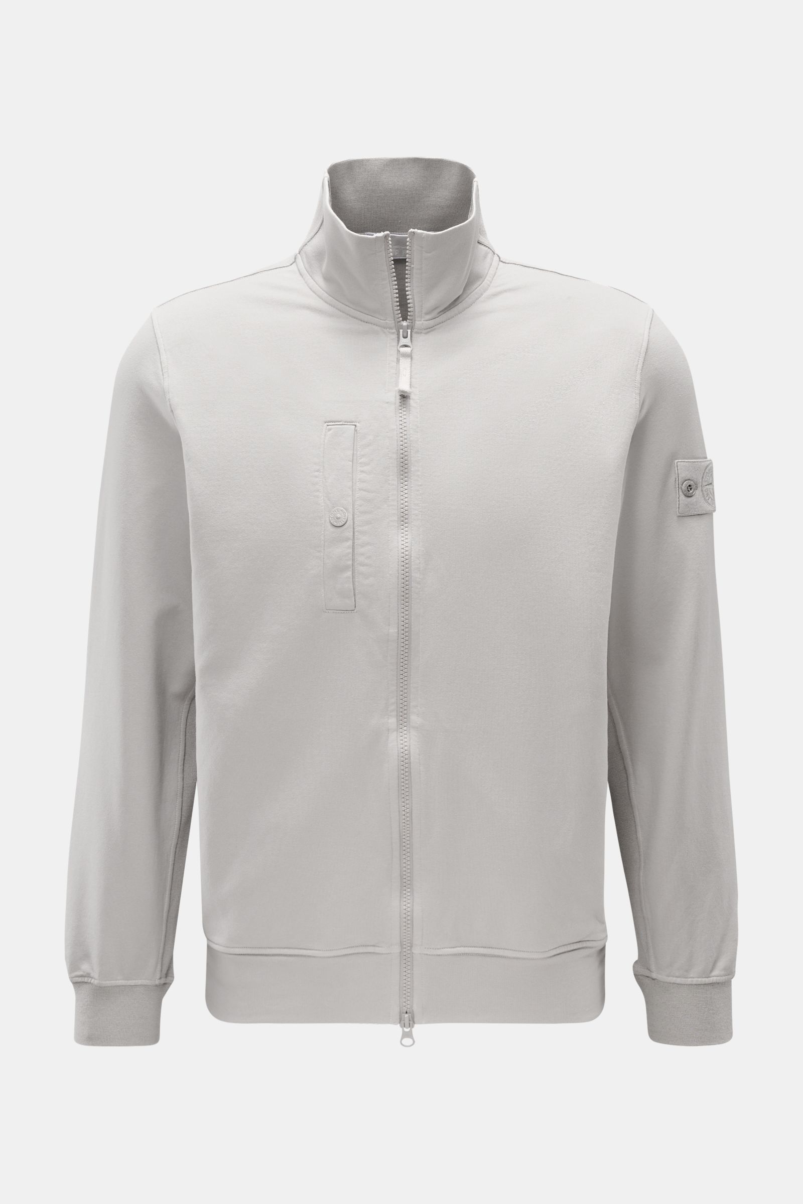 Stone Island Sweatjacke 'Felpa Ghost Piece' hellgrau