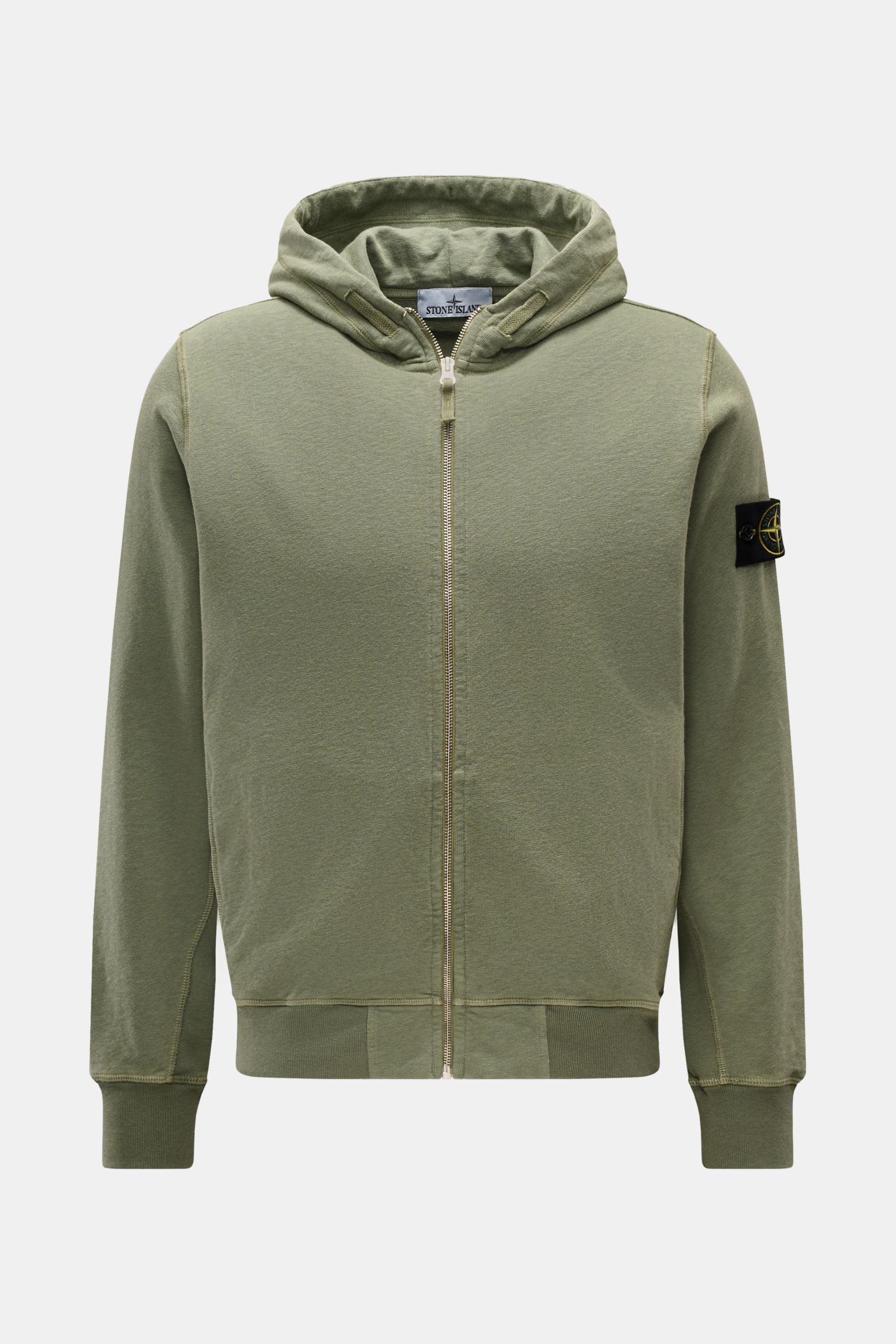 Stone Island Sweatjacke graugrün