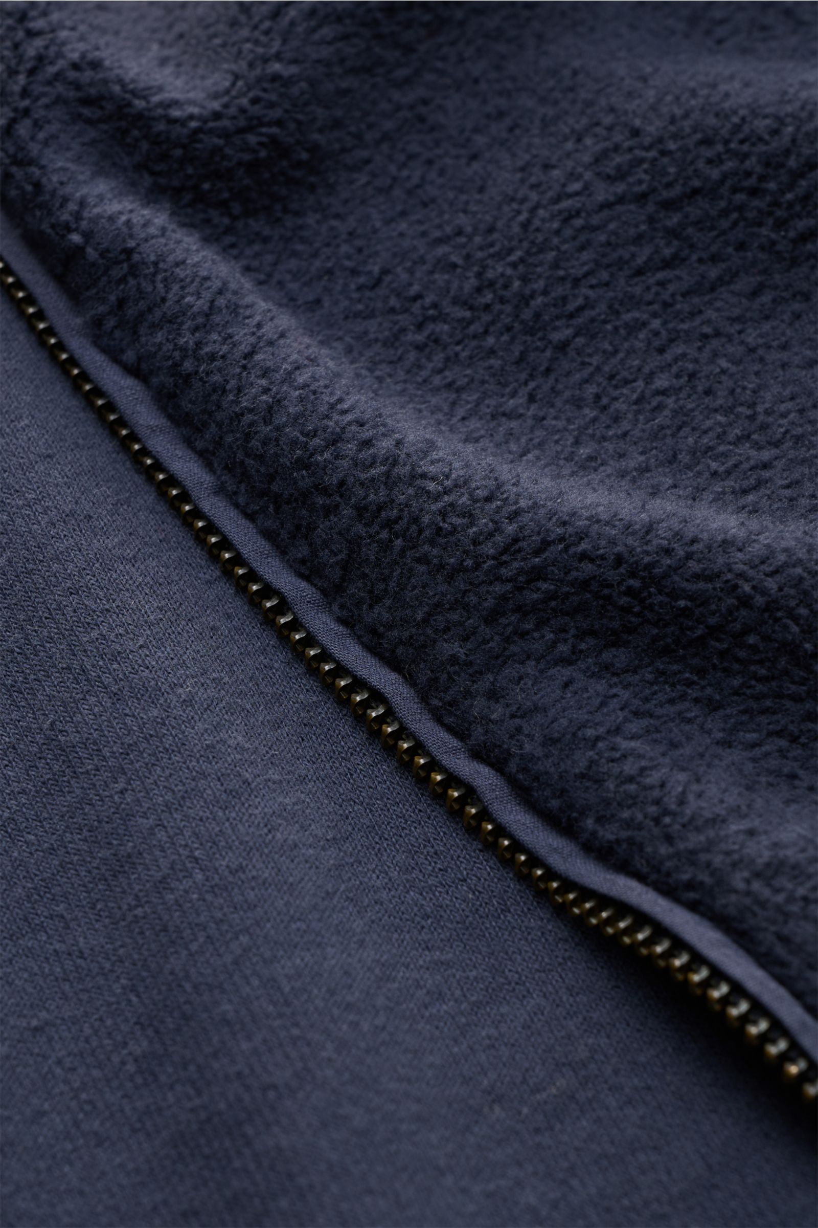 04651/ A trip in a bag Fleece-Sweatjacke navy